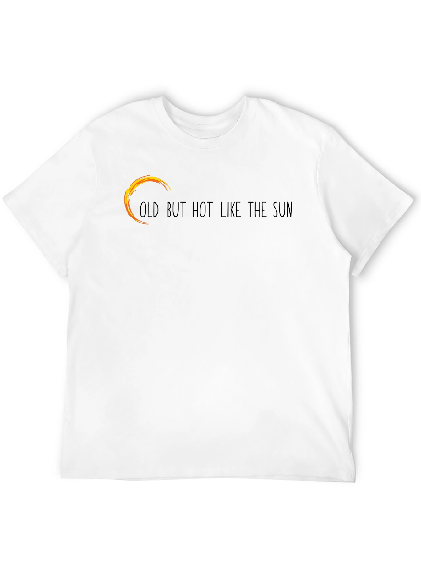 Black Old But Hot Like The Sun Black Graphic Tee view 12