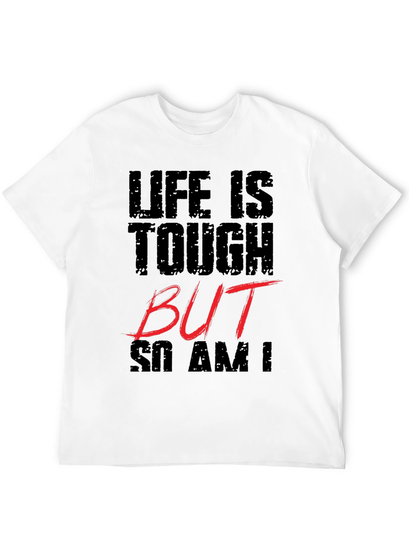 Black Life Is Tough Graphic T-Shirt view 12