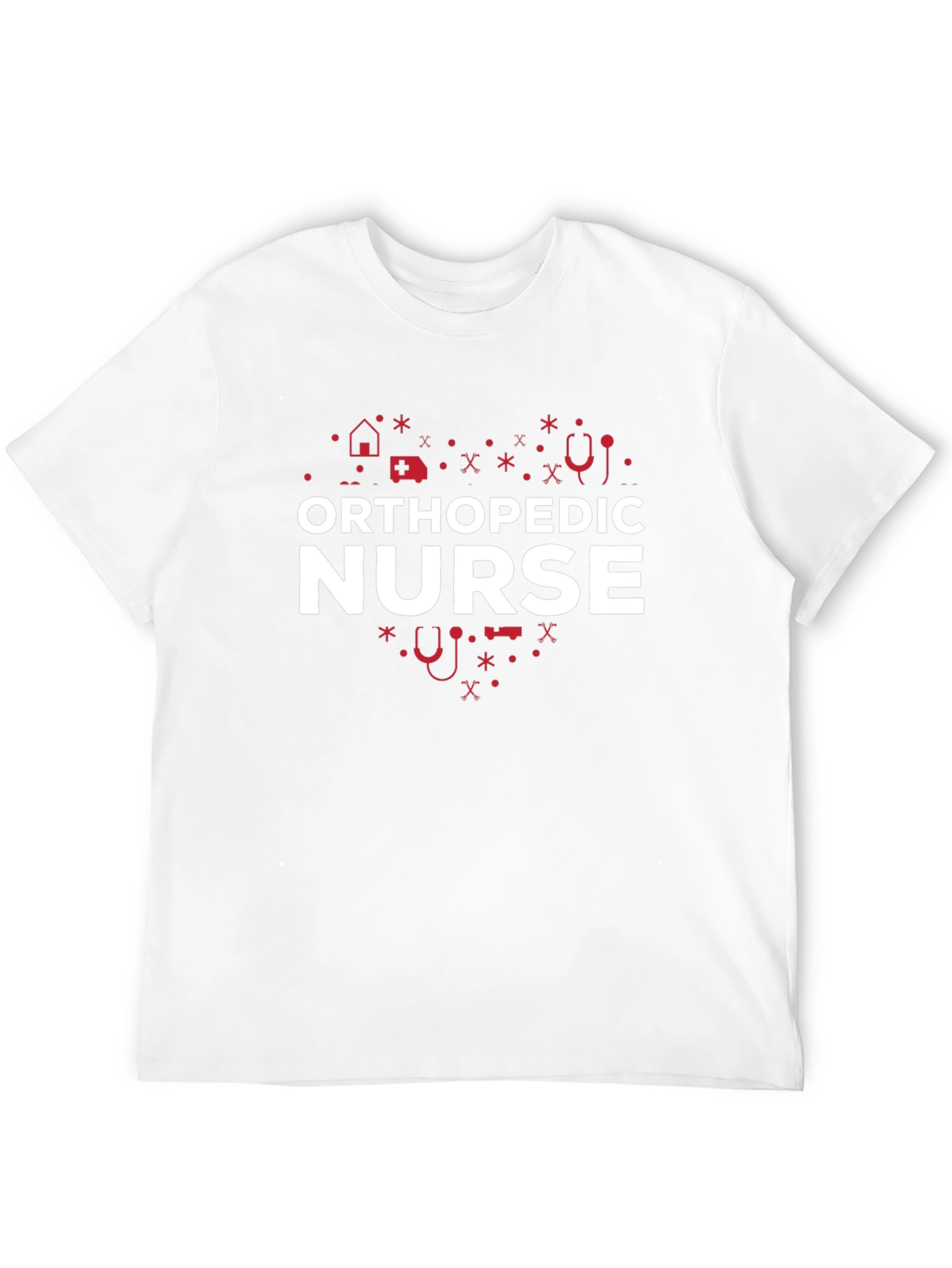 Orthopedic Nurse Heart Graphic T-Shirt - 12