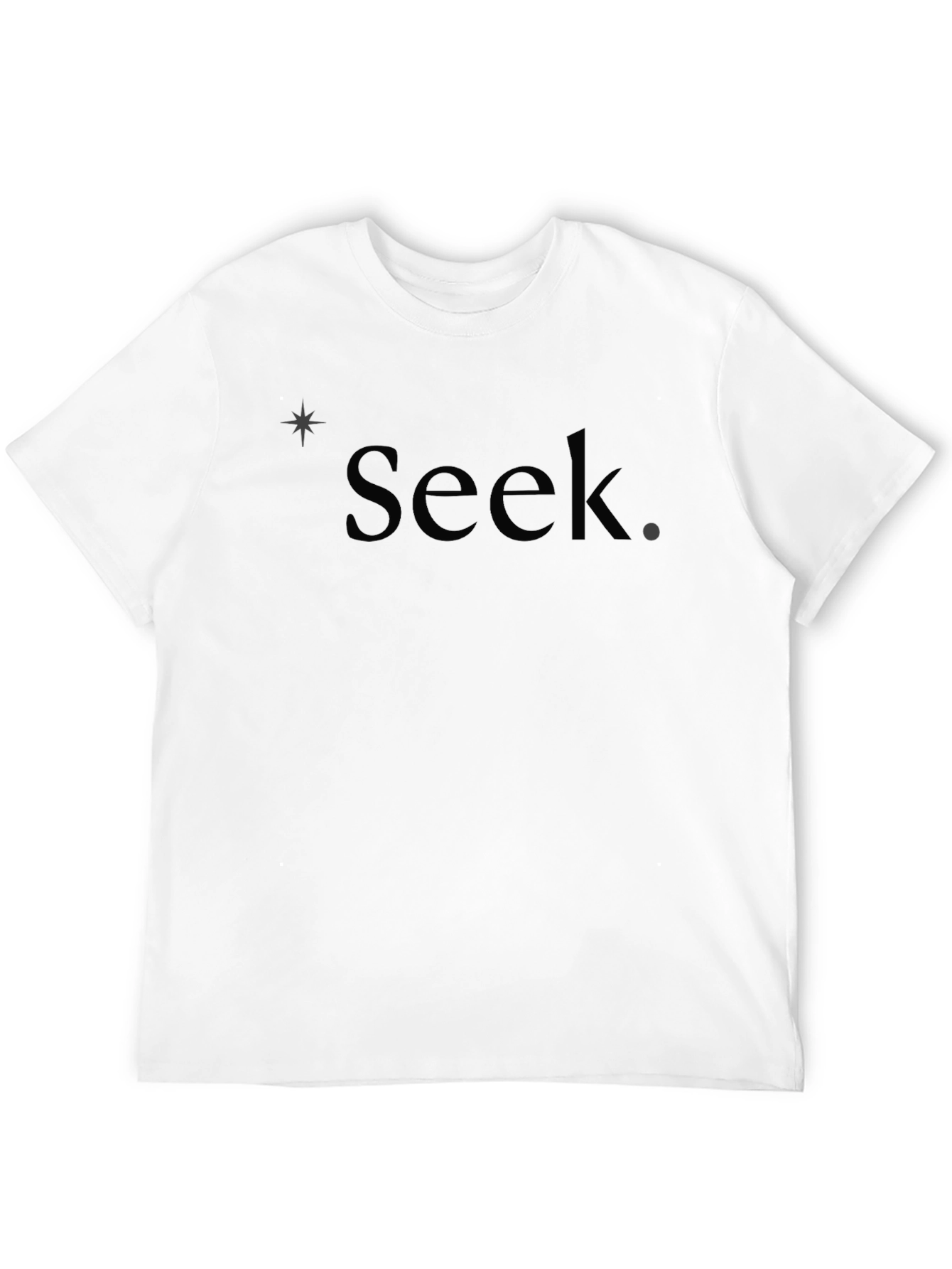 Black Seek Graphic Tee - Soft Cotton Blend view 12