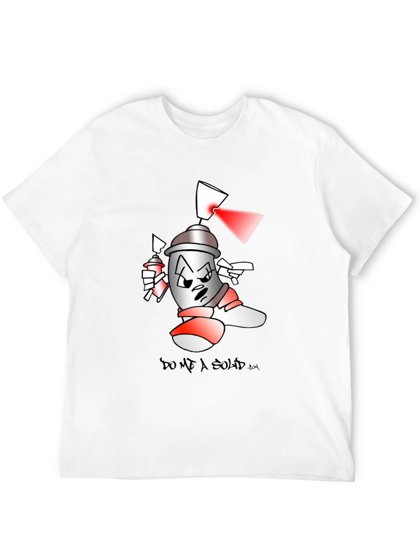 Black Spray Can Cartoon T-Shirt view 12