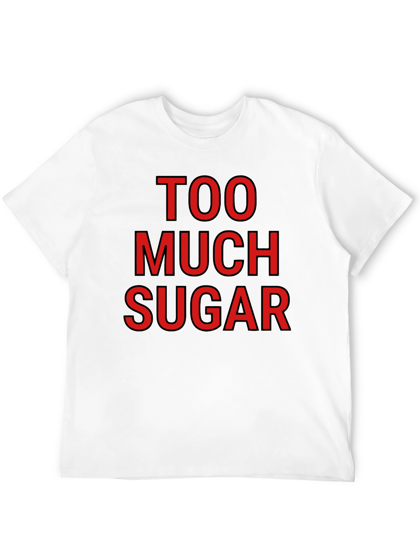 Black Too Much Sugar Graphic T-Shirt - Bold Statement Tee view 12