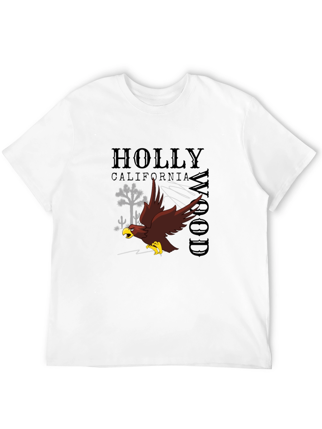 Black Hollywood California Graphic Tee view 12