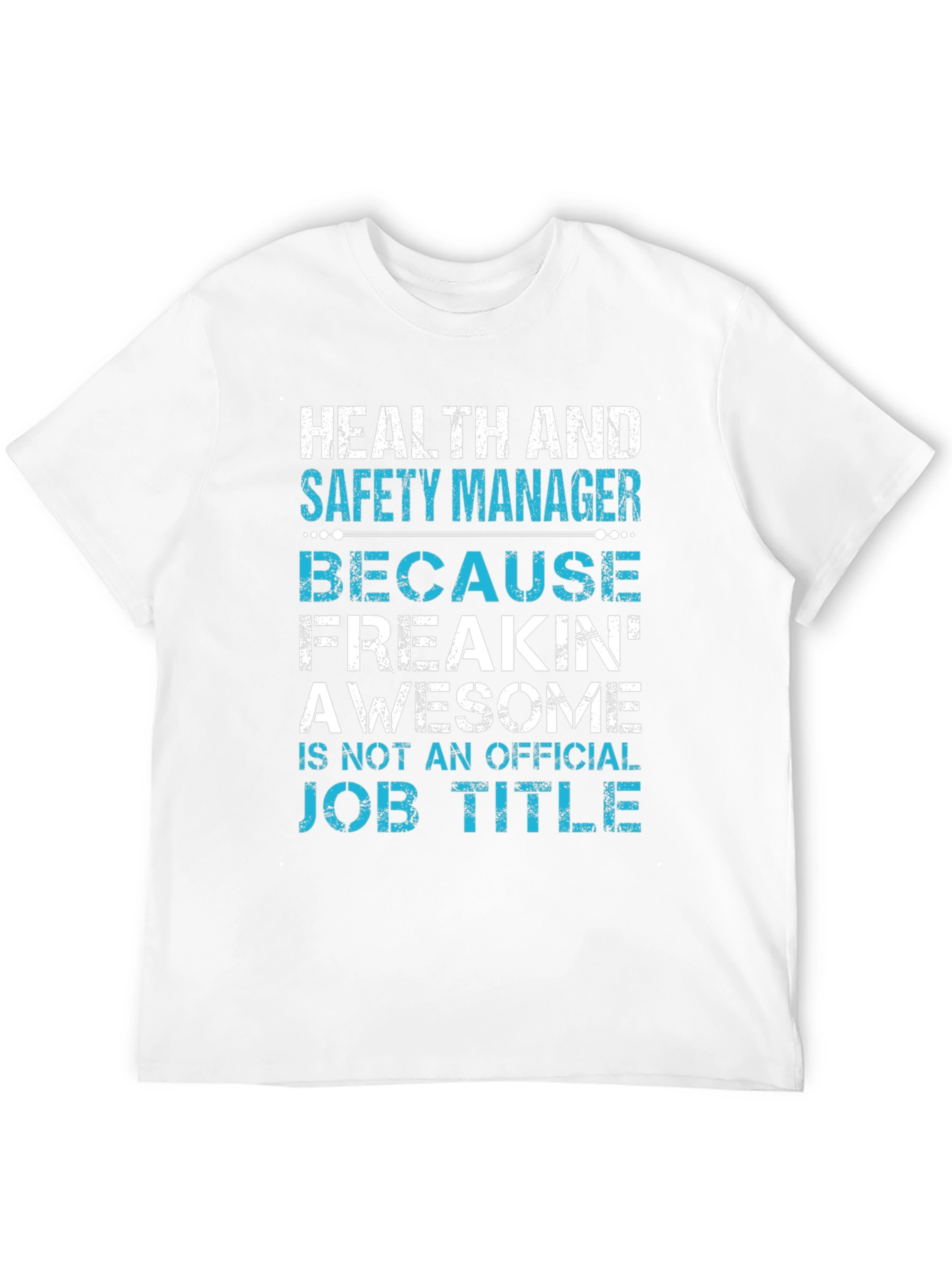 Black Health and Safety Manager Awesome Job Title T-Shirt view 12