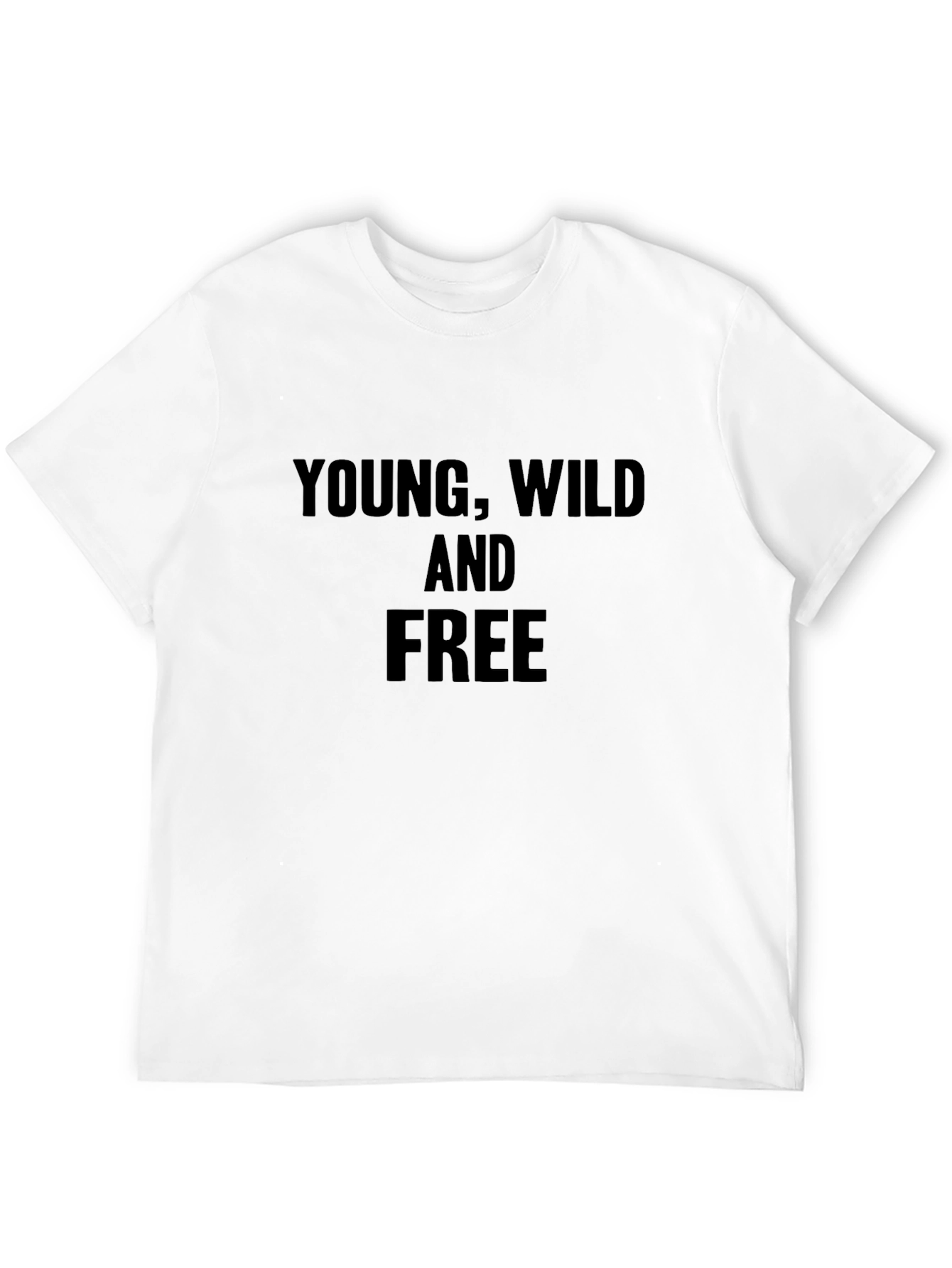 Black Young, Wild, and Free Graphic Tee - Black view 12