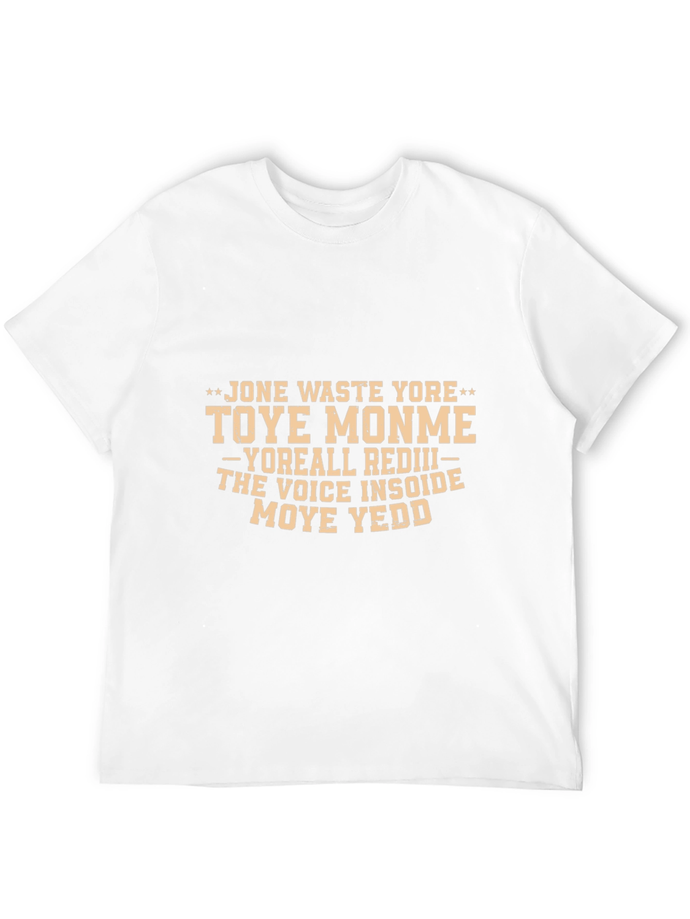 Black Humorous Graphic T-Shirt - "Jone Waste Yore" view 12