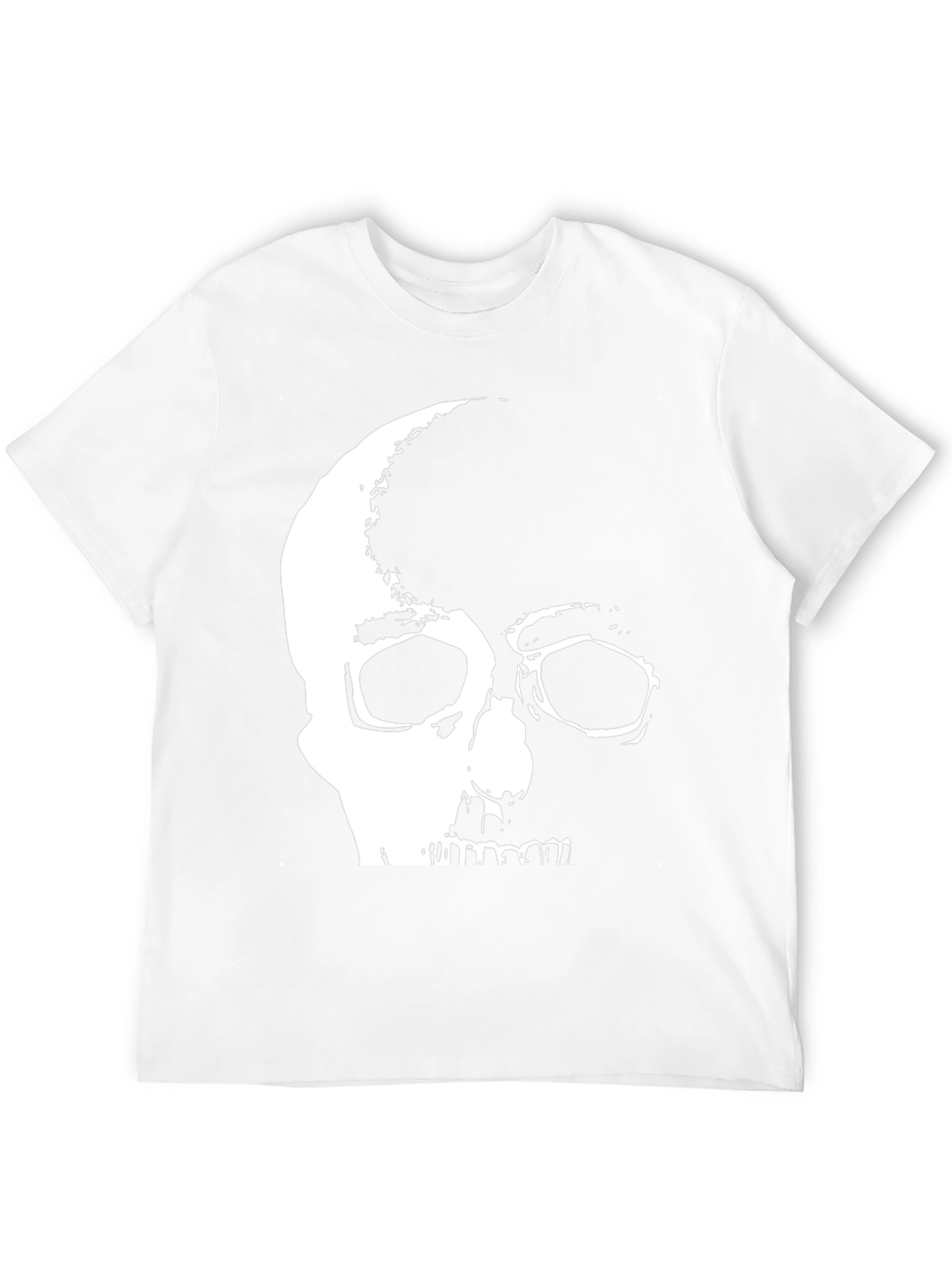 Black Skull Graphic Print Black T-Shirt view 12