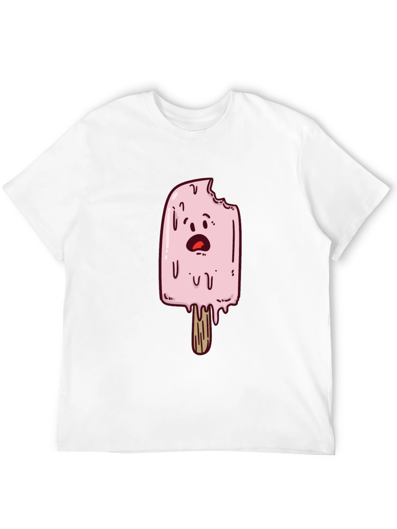 Black Funny Ice Cream T-Shirt - Cartoon Graphic Tee view 12