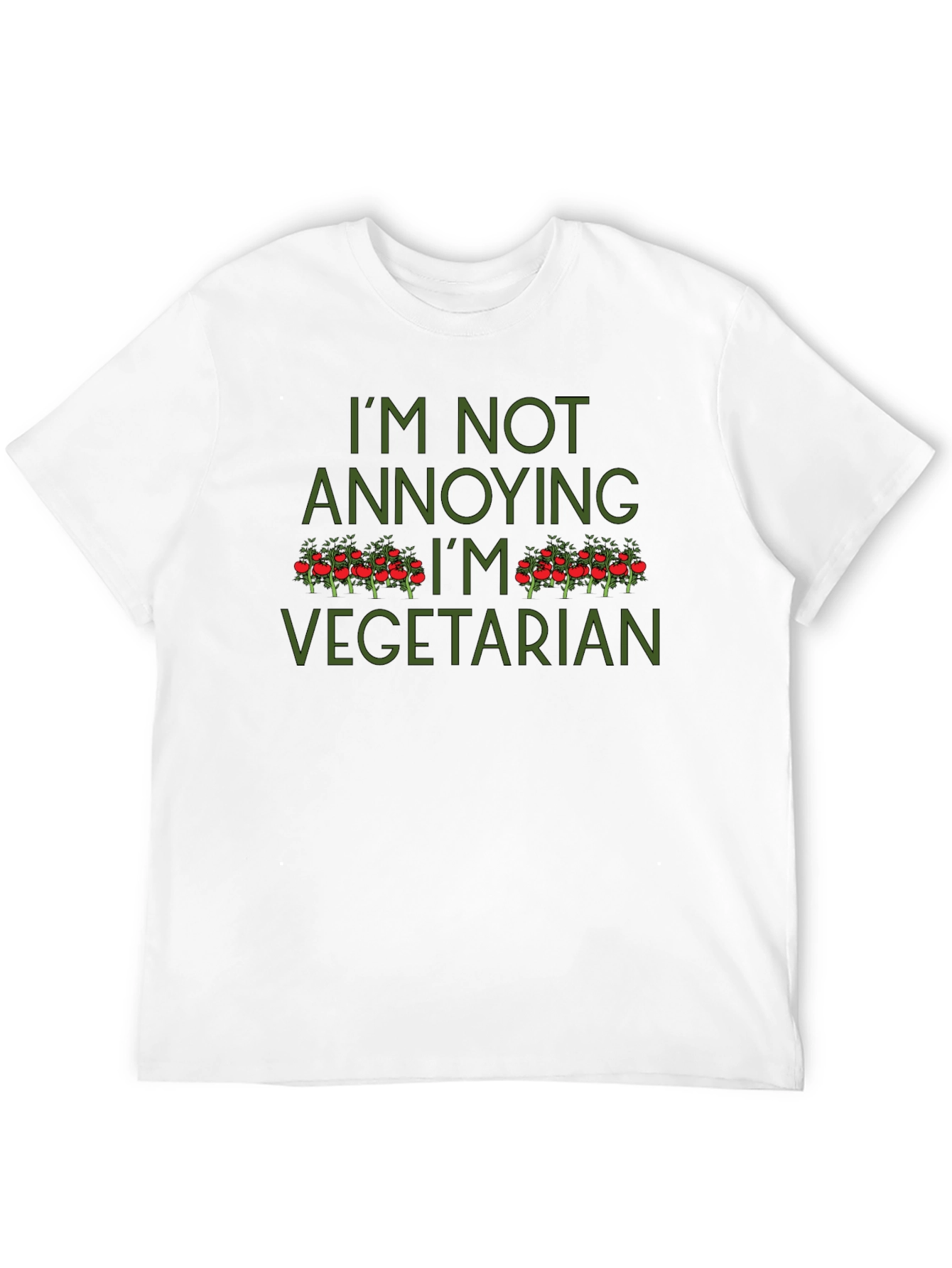 I'm Not Annoying I'm Vegetarian Graphic Tee - 12