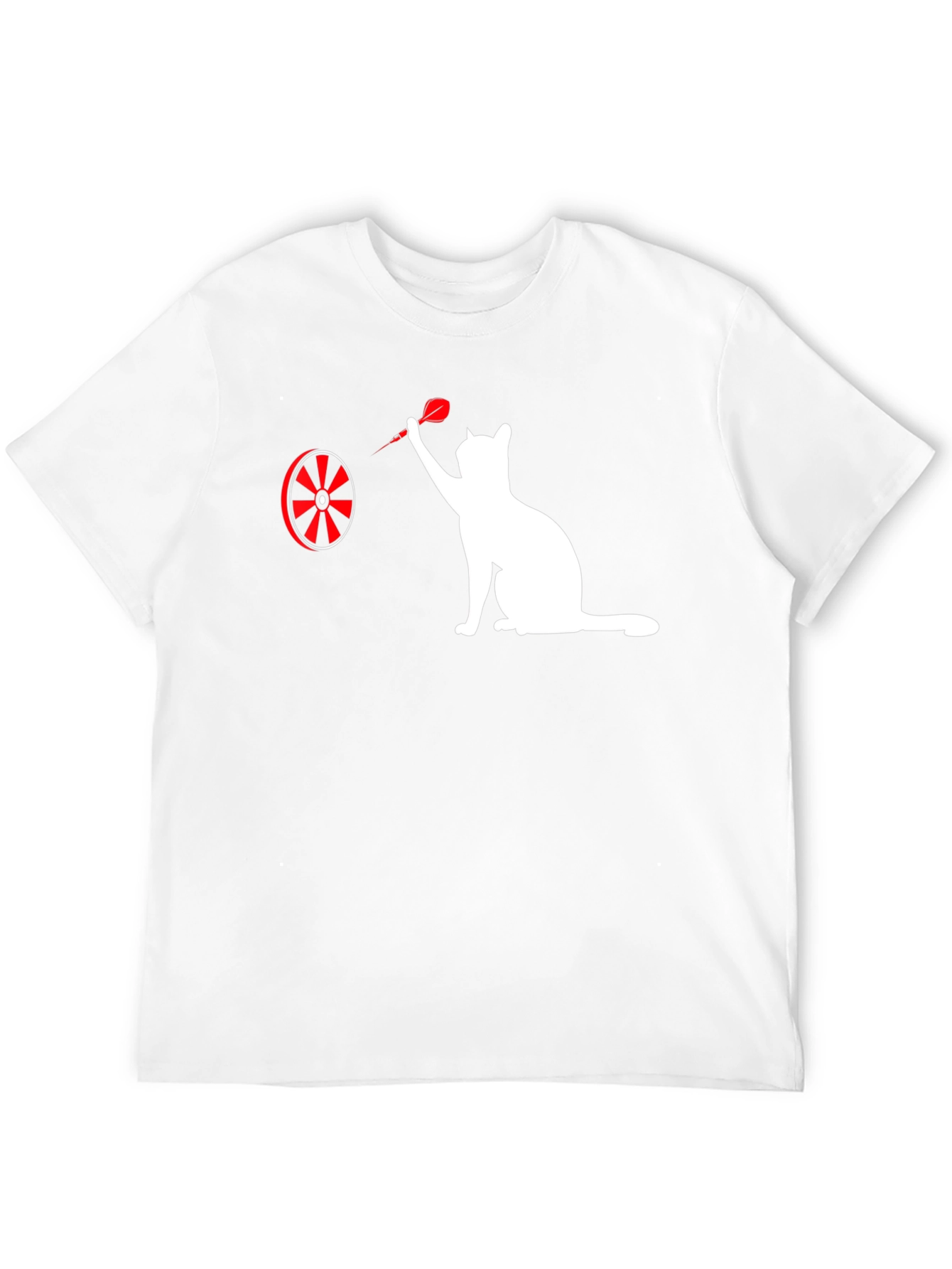 Black Cat Throwing Dart Graphic Tee - Black view 12