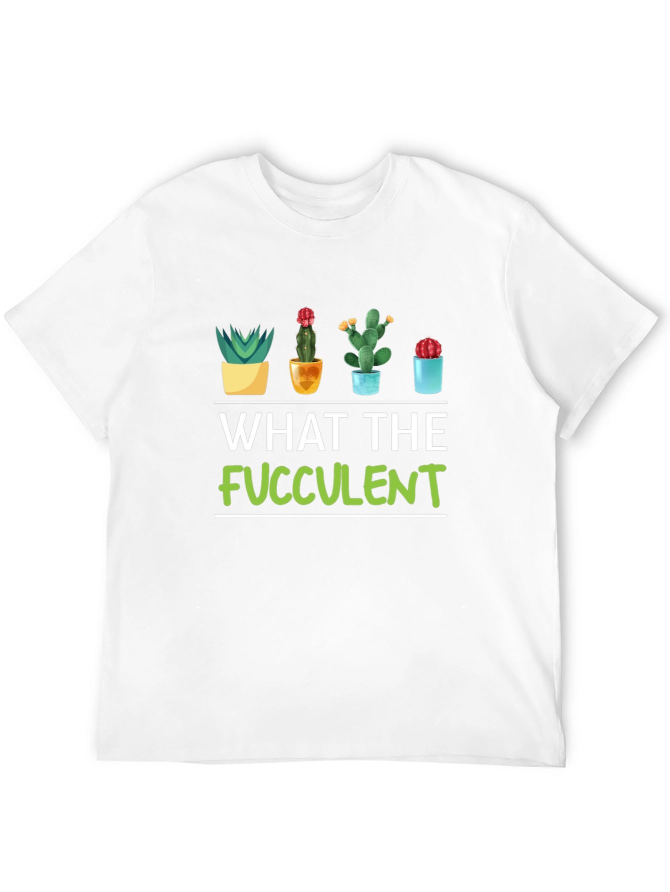 Black What the Fucculent T-Shirt - Funny Plant Lover Tee view 12