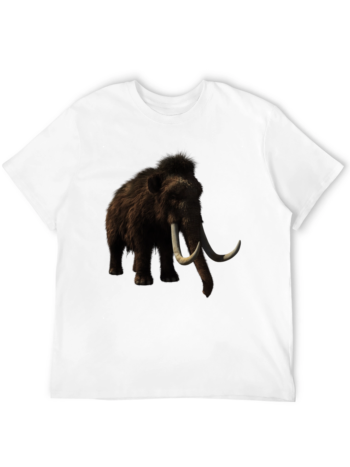 Black Mammoth Graphic T-Shirt - Black, Unique Design view 12