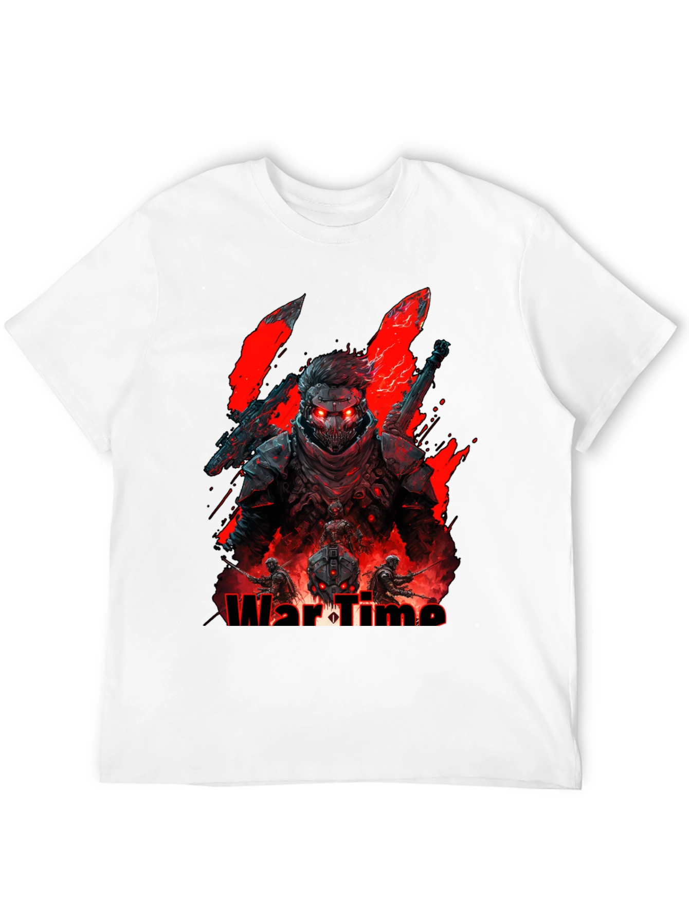 Black War Time Graphic Tee - Gamer Style view 12