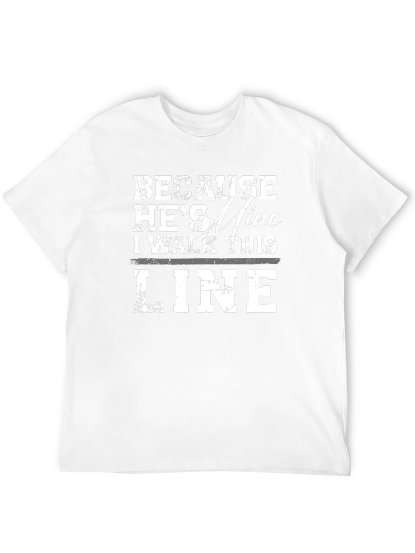 Black Because He's Mine T-Shirt view 12