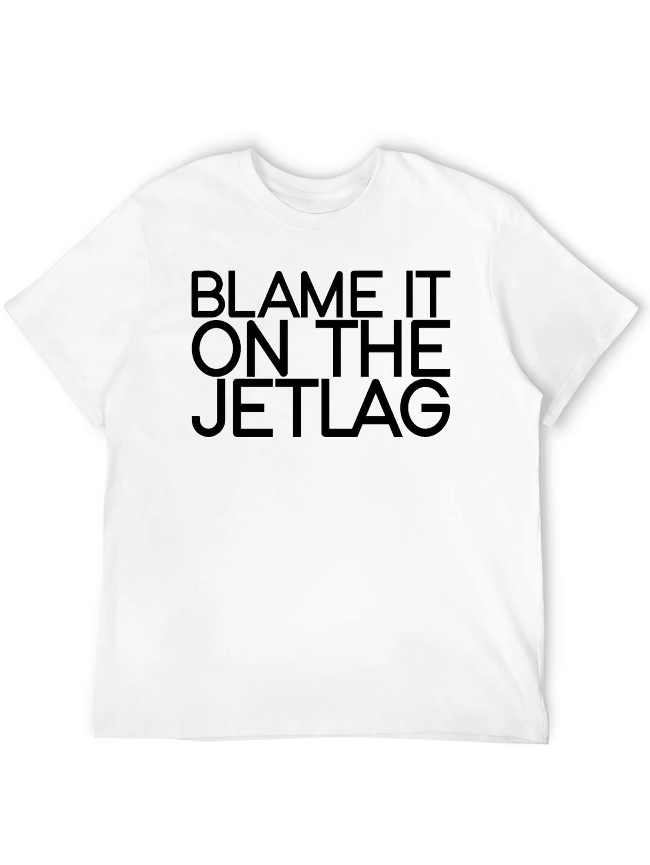 Black Blame It On The Jet Lag Black T-Shirt view 12