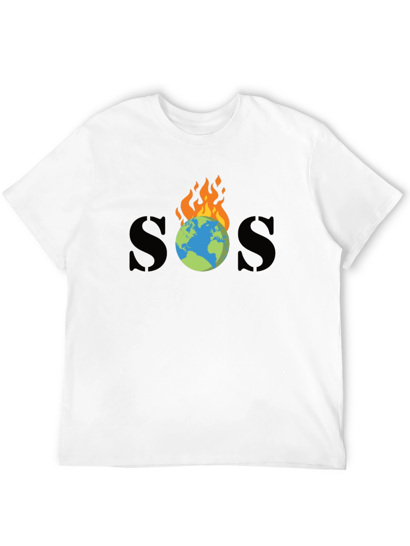 SOS Burning Earth Graphic Tee - Save Our Planet - 12