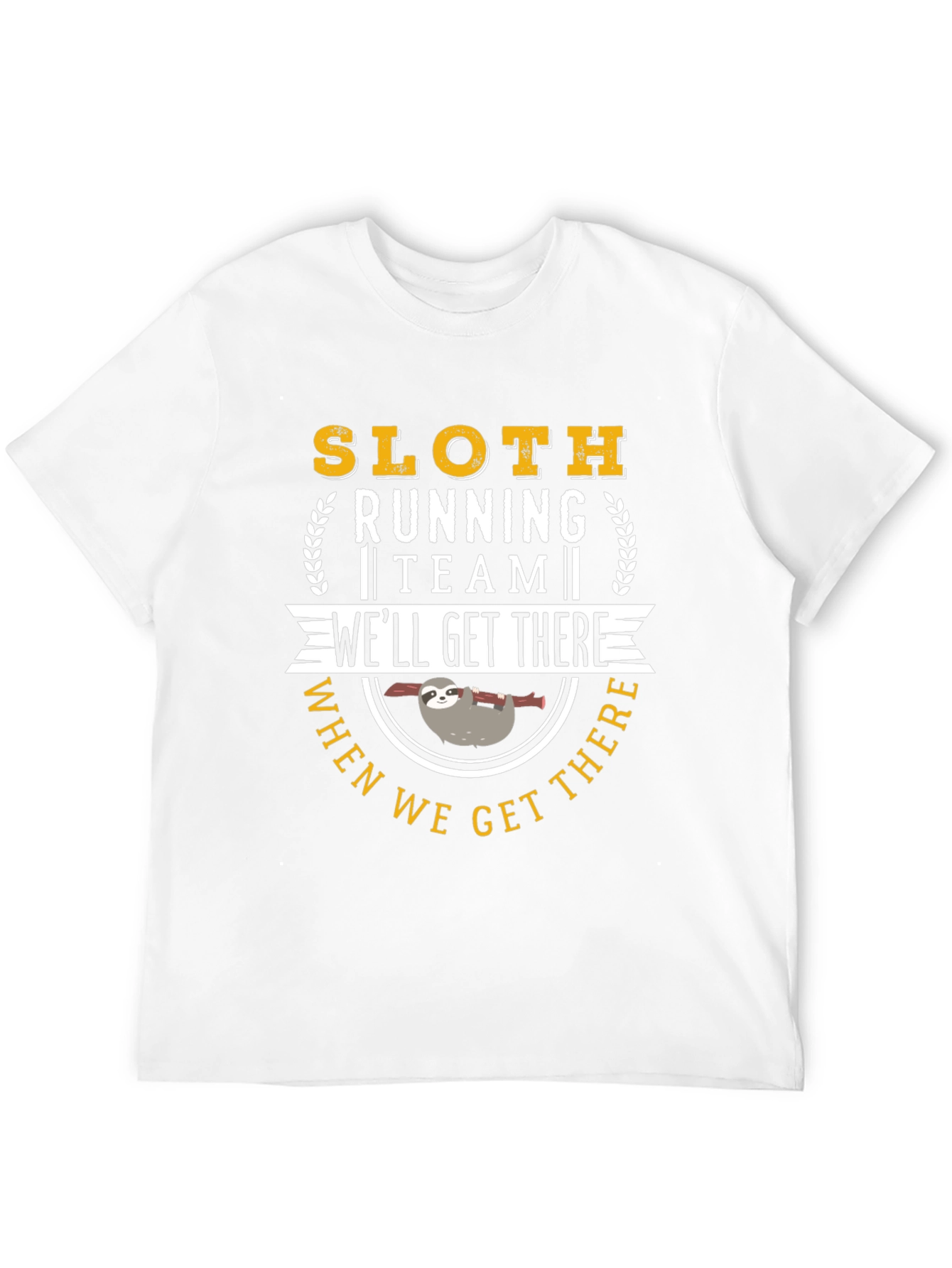 Black Sloth Running Team T-Shirt: We'll Get There view 12