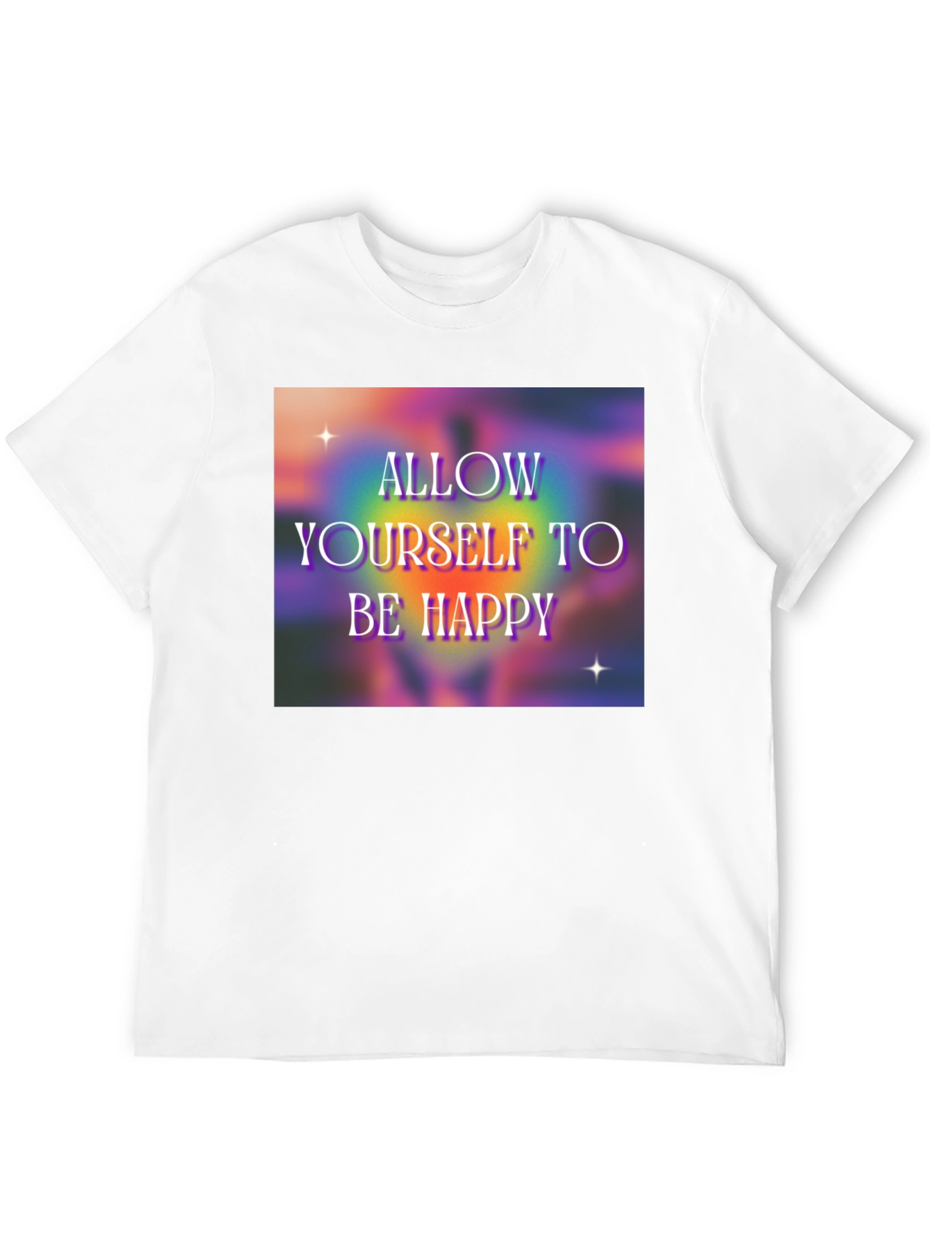 Black Allow Yourself to Be Happy Graphic T-Shirt view 12