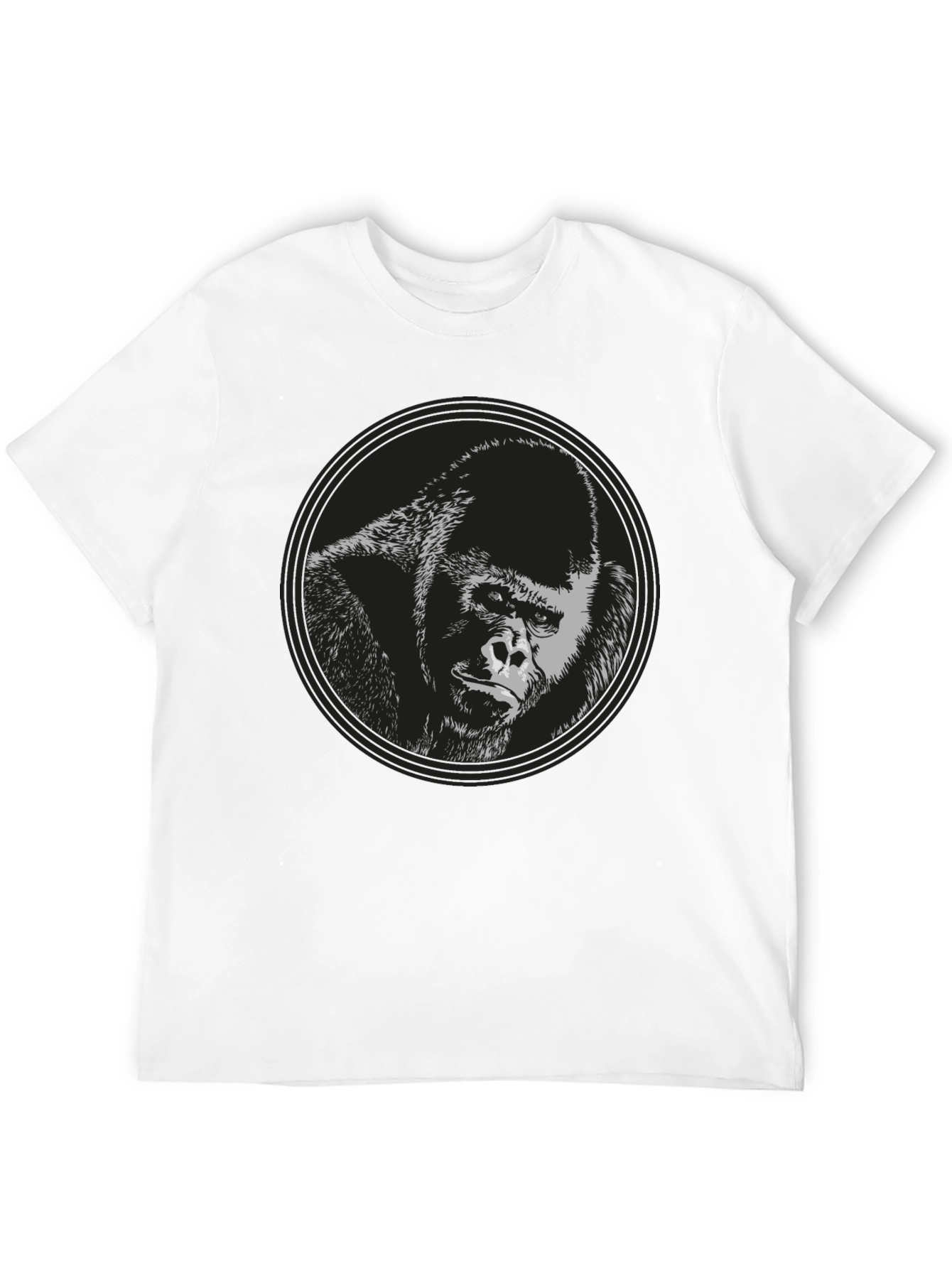 Black Gorilla Graphic Black T-Shirt view 12