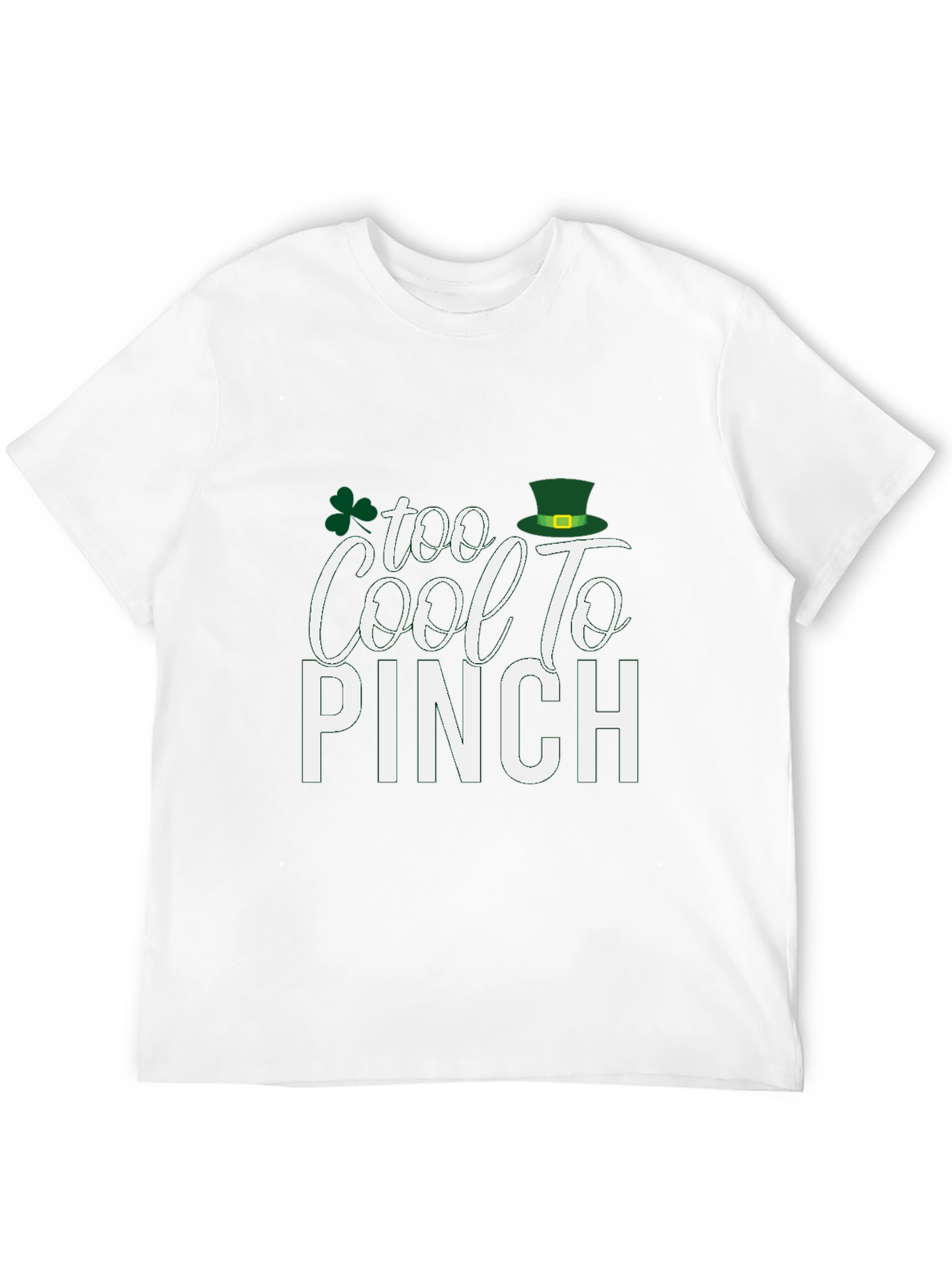 Black Too Cool to Pinch St. Patrick's Day T-Shirt view 12