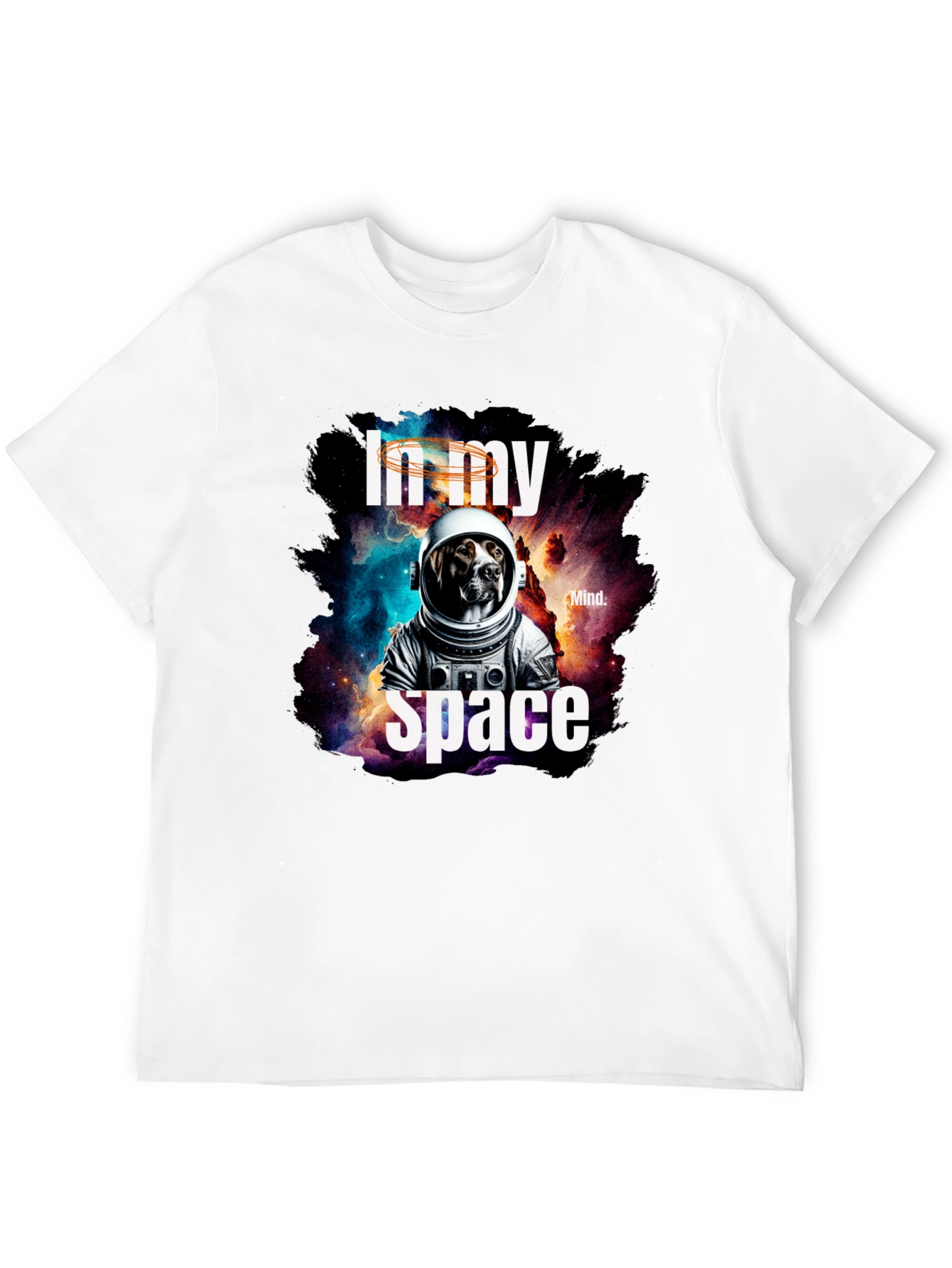 Black In My Space Dog Astronaut Graphic Tee view 12