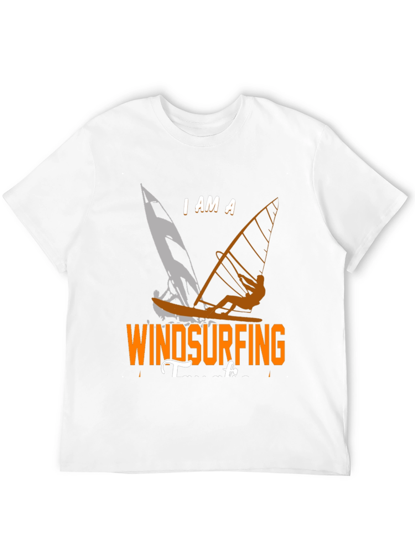 Black Windsurfing T-Shirt: "I Am A Windsurfing Teacher" view 12