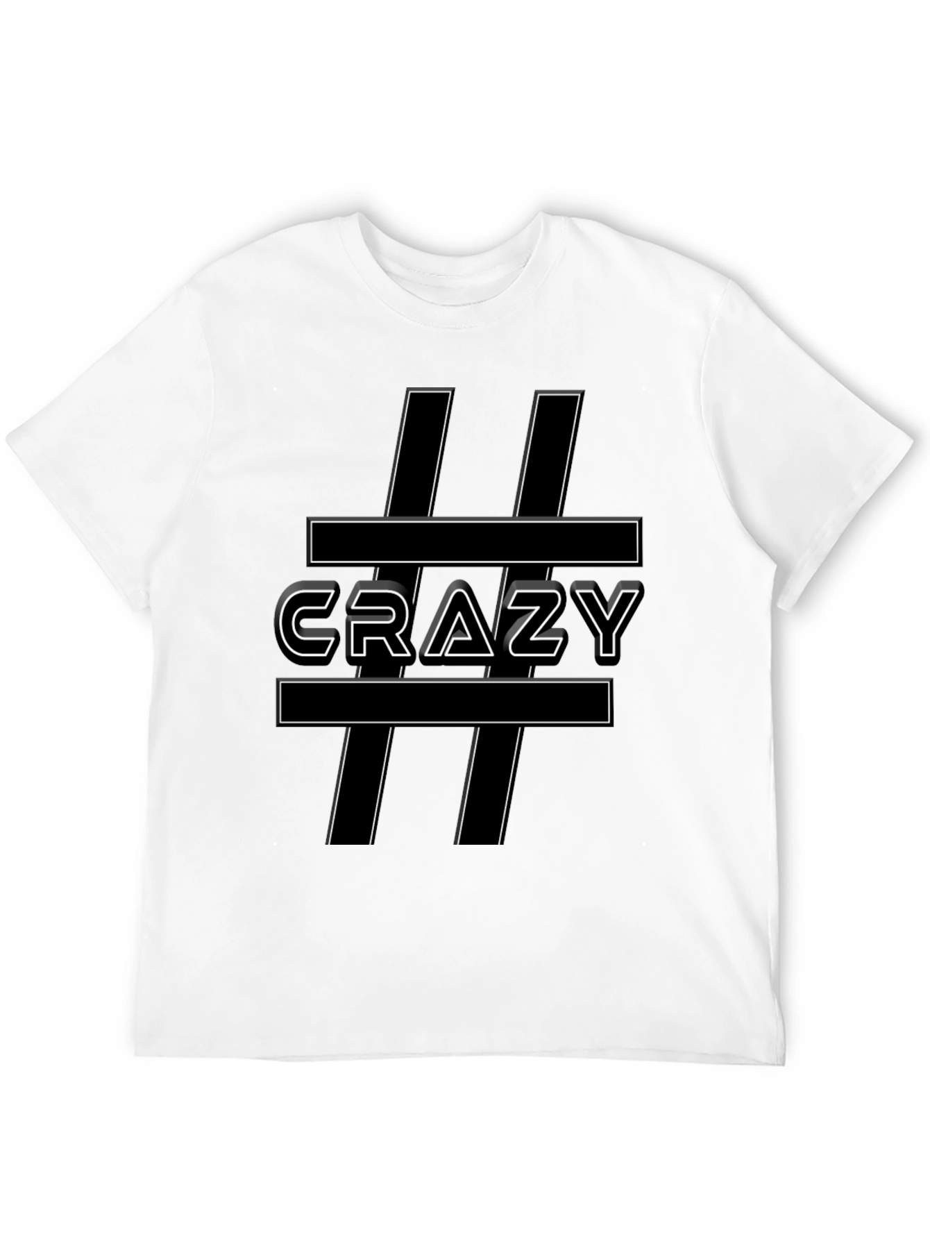 Black Crazy Graphic T-Shirt - Edgy Style view 12