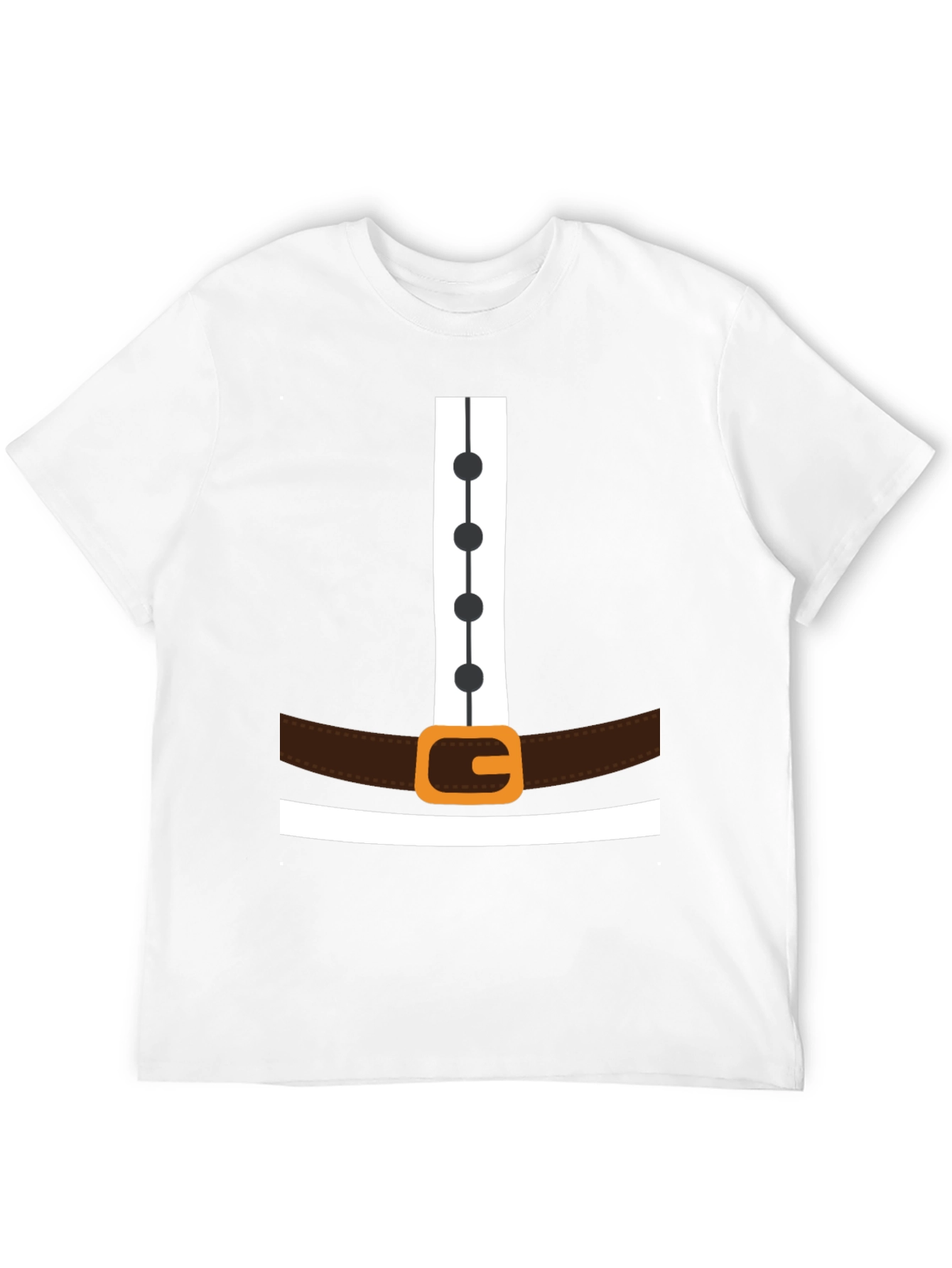 Black Pilgrim Costume T-Shirt - Thanksgiving Festive Apparel view 12