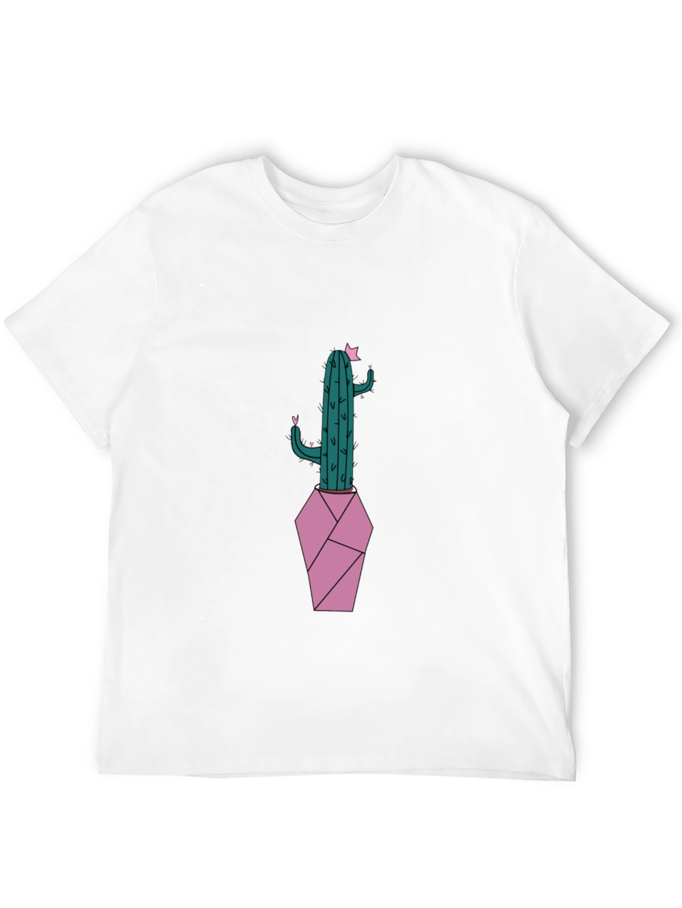 Black Cactus Graphic T-Shirt - Trendy Unisex Tee view 12