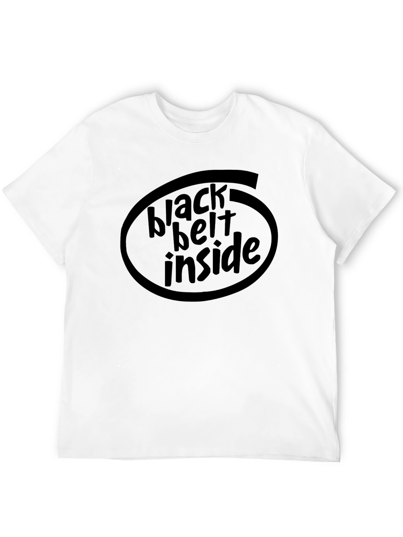 Black Black Belt Inside Graphic T-Shirt view 12