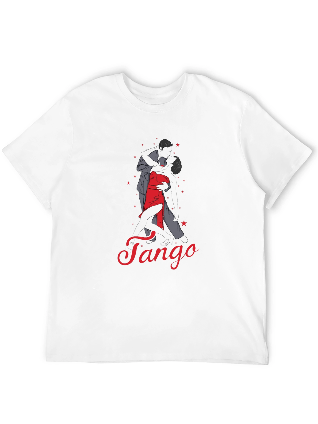Black Tango Dance Graphic Tee - Stylish Black T-Shirt view 12