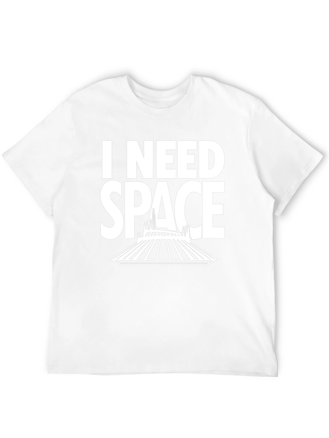 Black I Need Space T-Shirt - Black Cotton Blend view 12