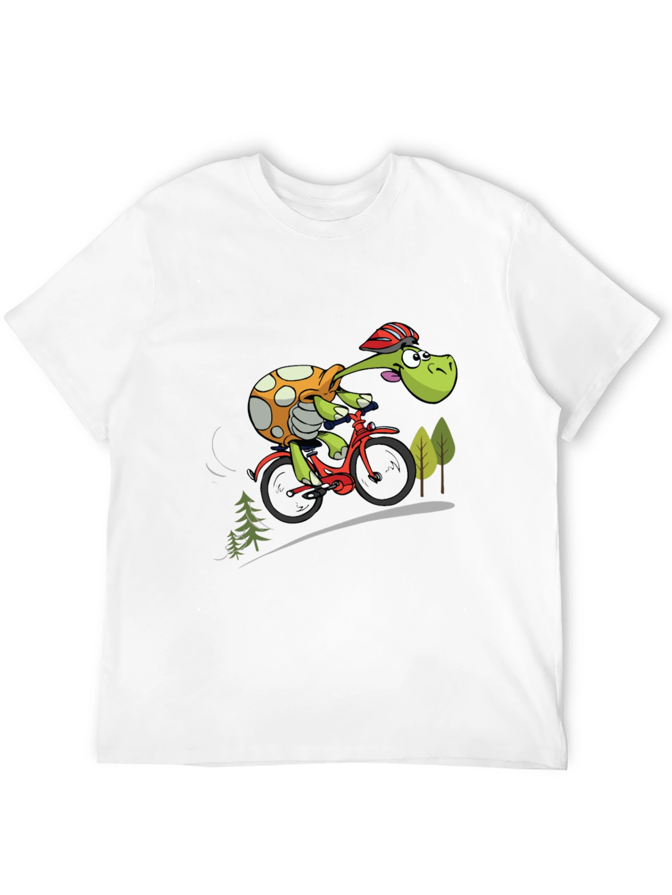 Black Turtle Cyclist Graphic T-Shirt view 12