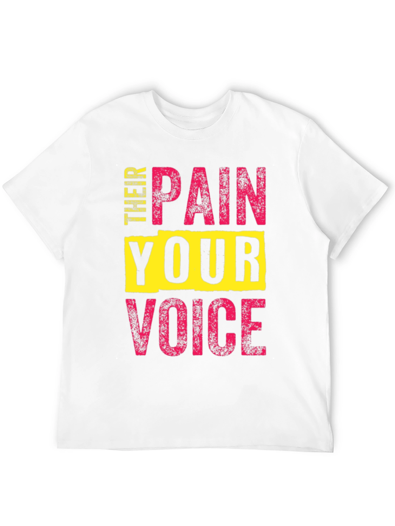 Black Pain Your Voice T-Shirt - Bold Statement Tee view 12