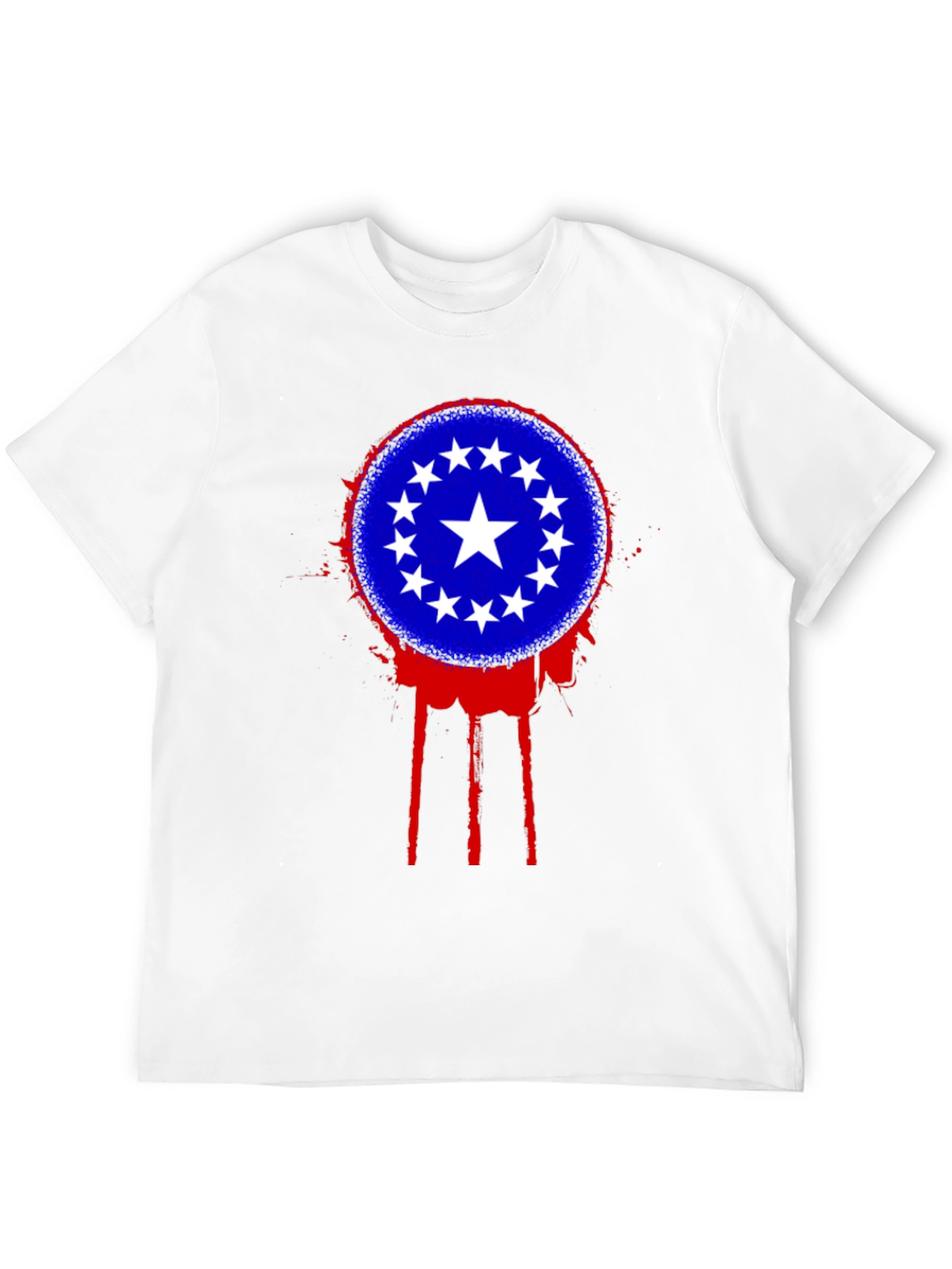 Black Stars Circle T-Shirt - Black view 12