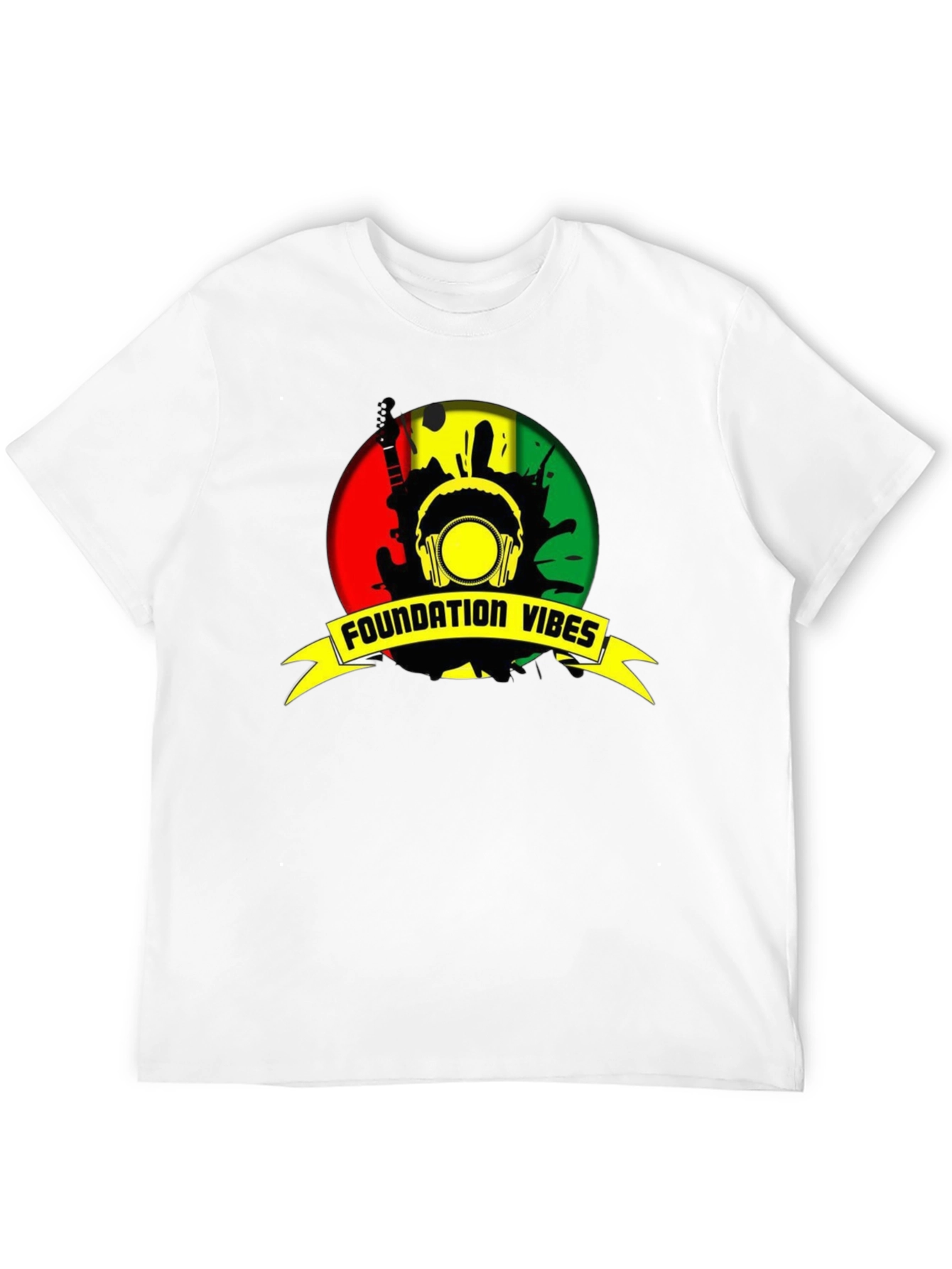 Black Foundation Vibes Reggae T-Shirt view 12