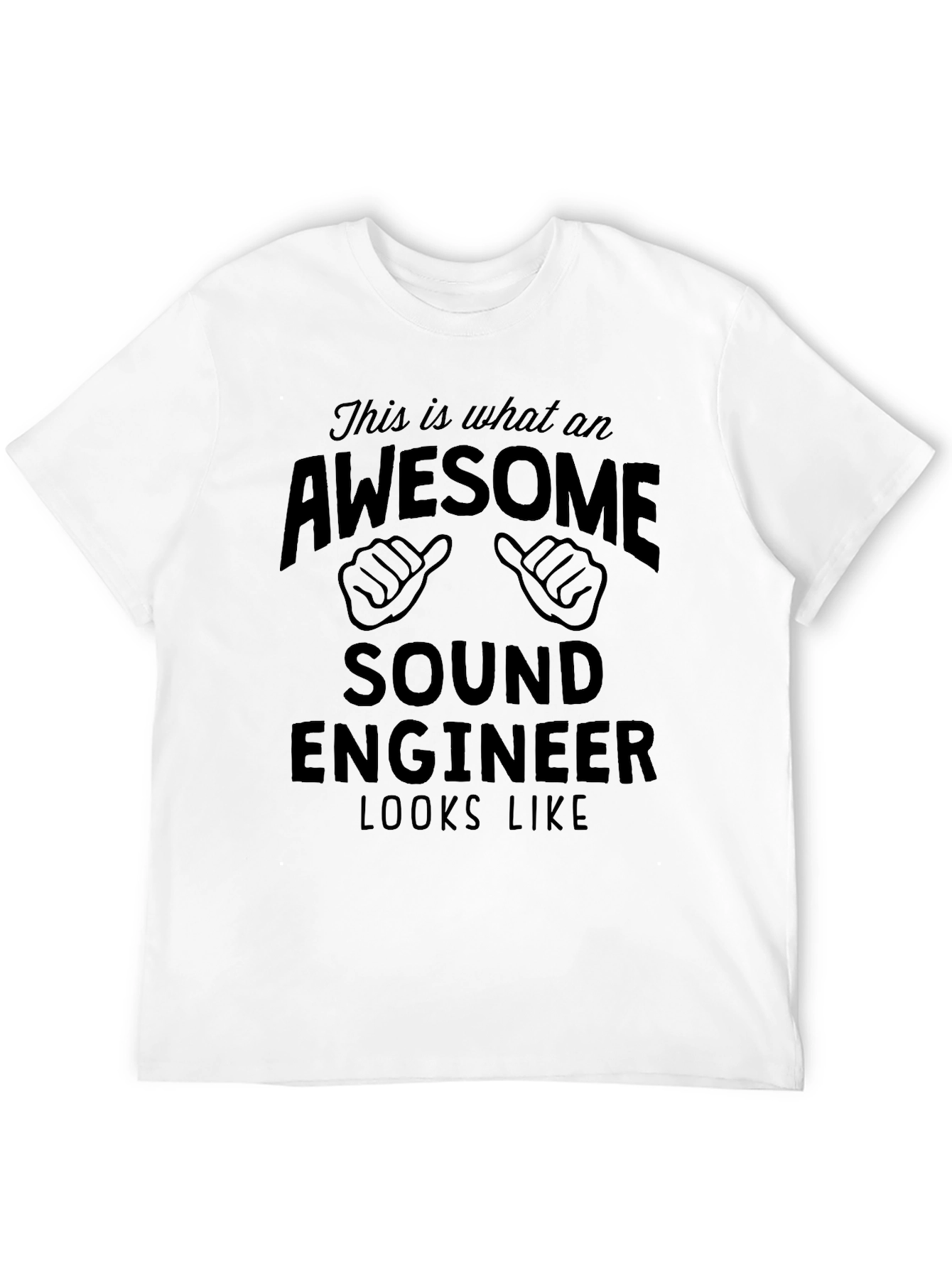 Black Awesome Sound Engineer T-Shirt view 12