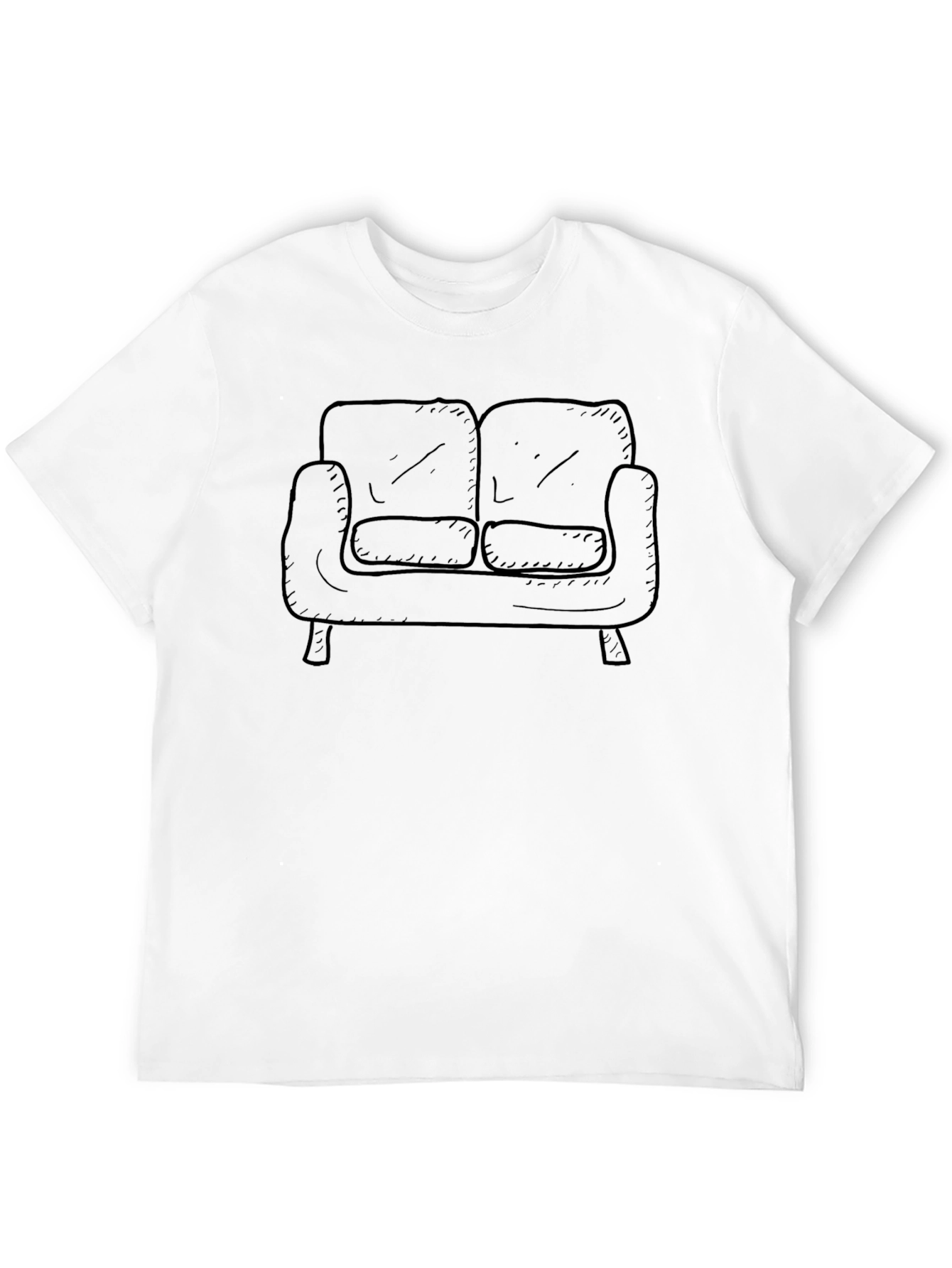 Black Couch Graphic Tee - Relax in Style! view 12