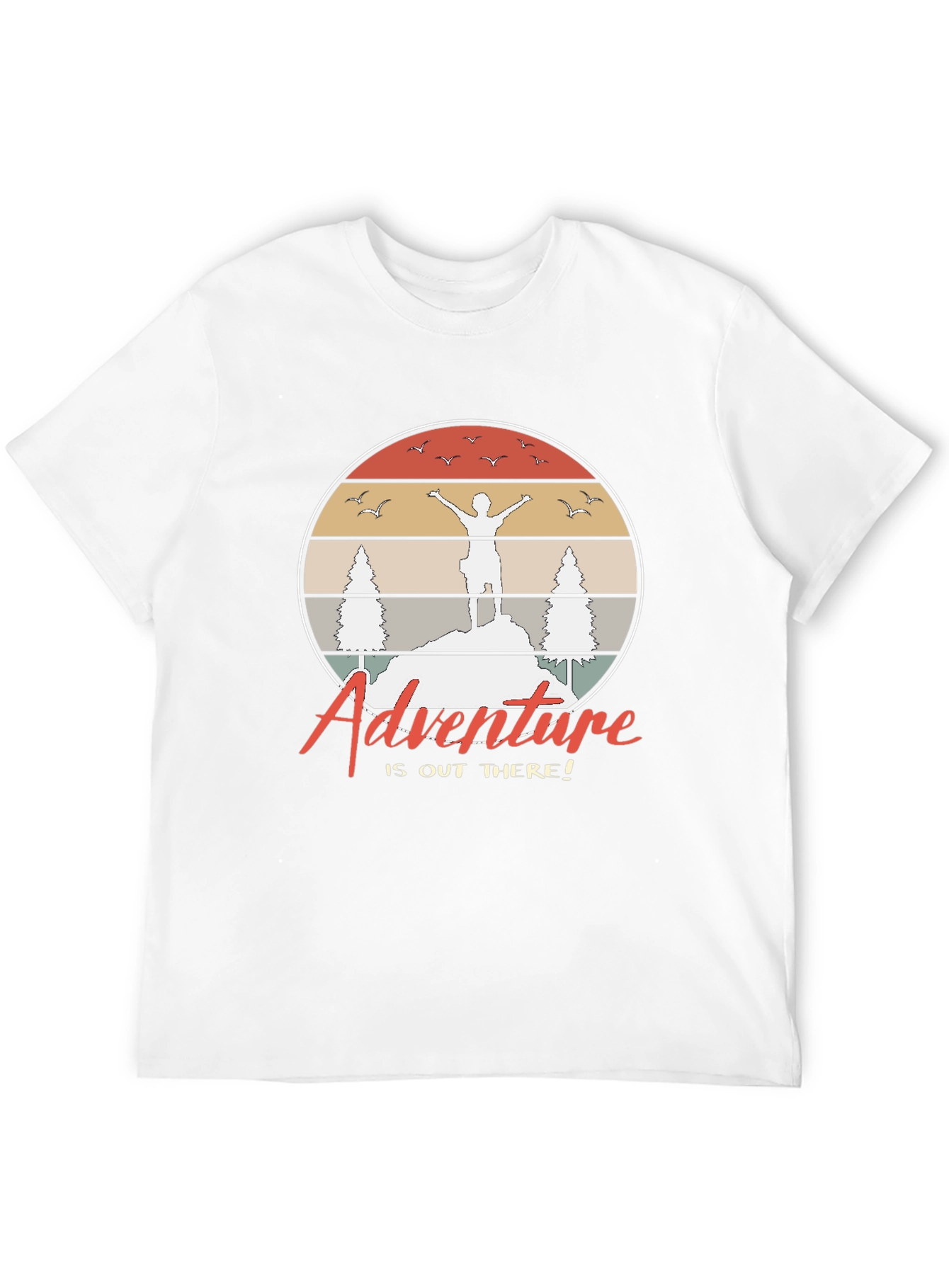 Black Adventure Awaits Graphic T-Shirt view 12