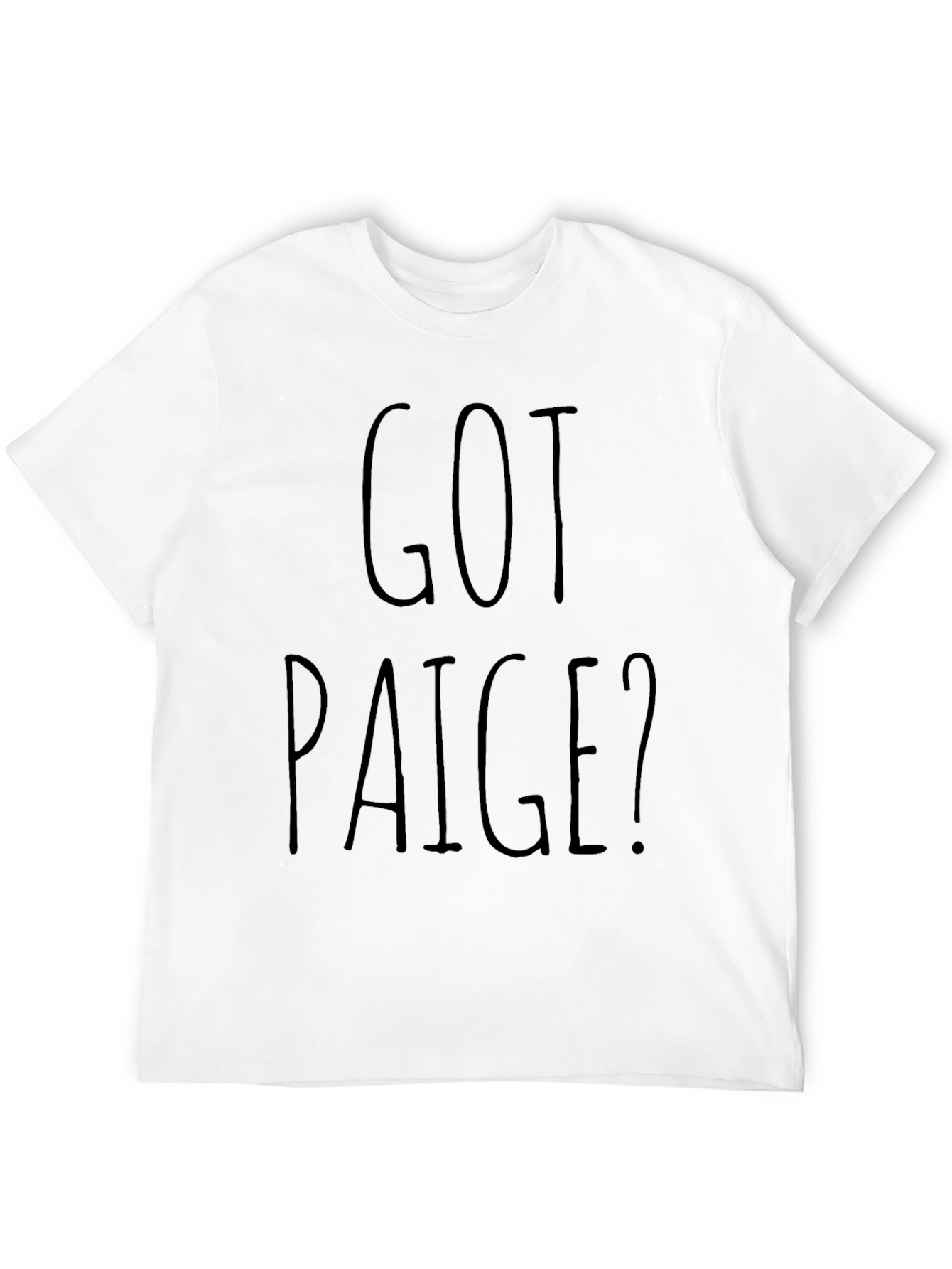 Black Got Paige? Black Graphic T-Shirt view 12