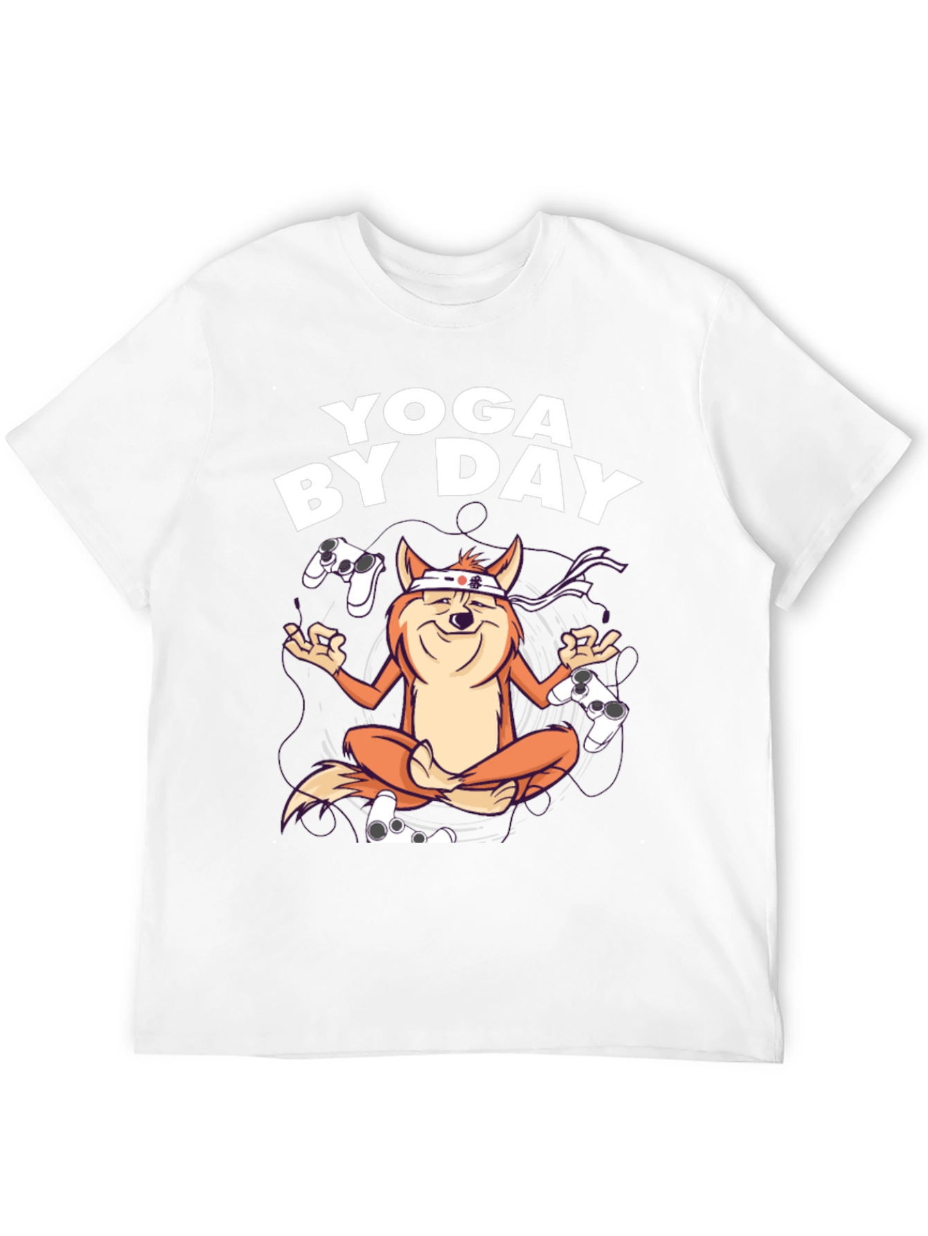 Black Yoga By Day Gaming T-Shirt view 12