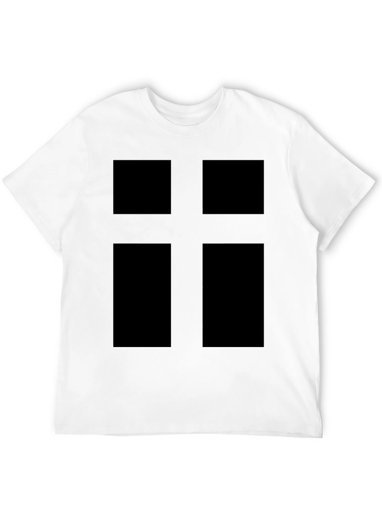 Black Modern Cross Graphic Tee - Black view 12
