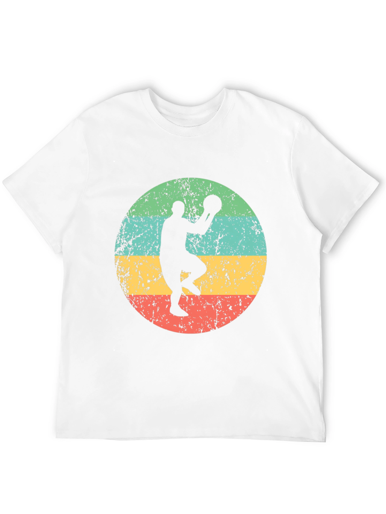 Black Retro Basketball Player Graphic Tee view 12