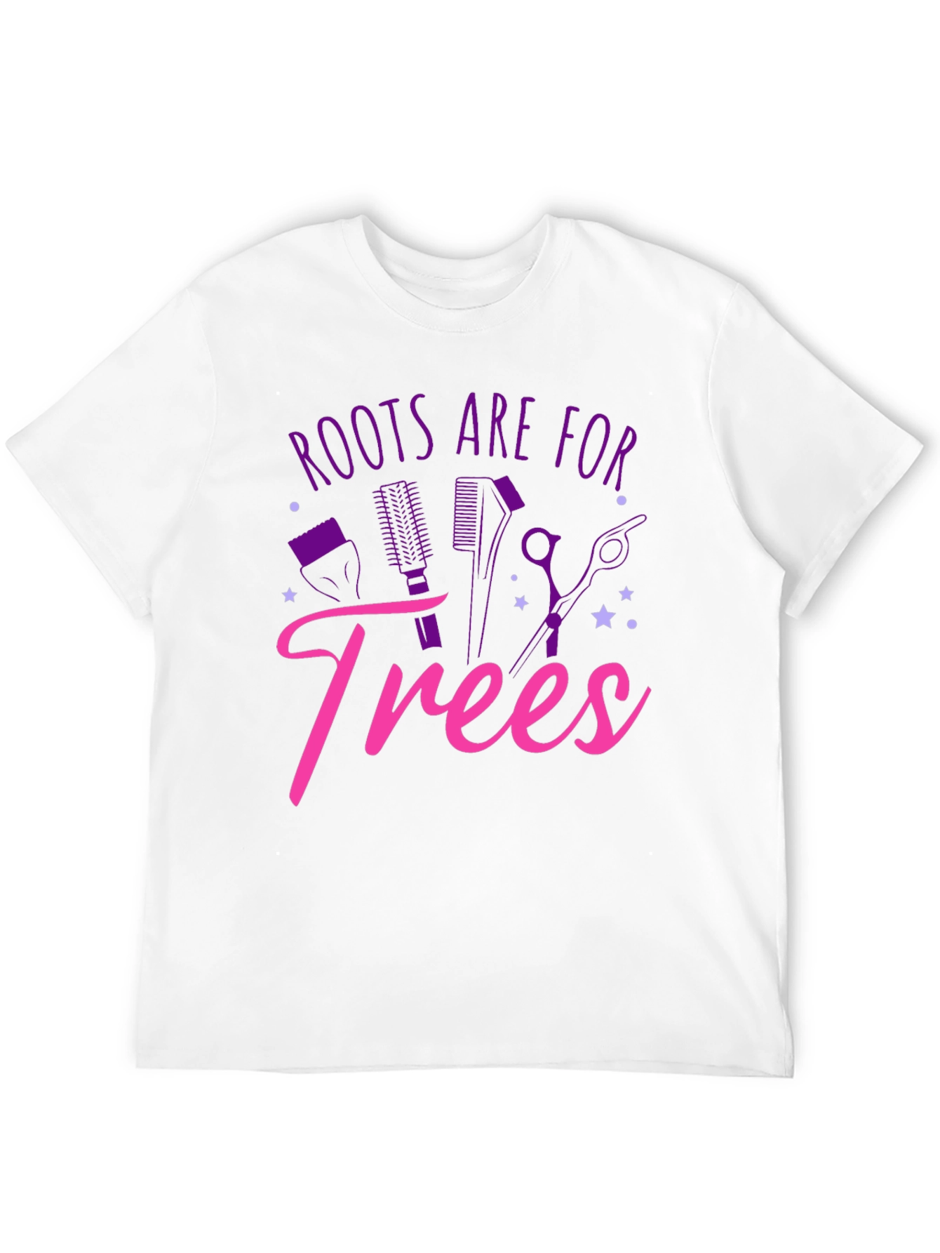 Black Roots Are For Trees T-Shirt Funny Hairdresser Tee view 12