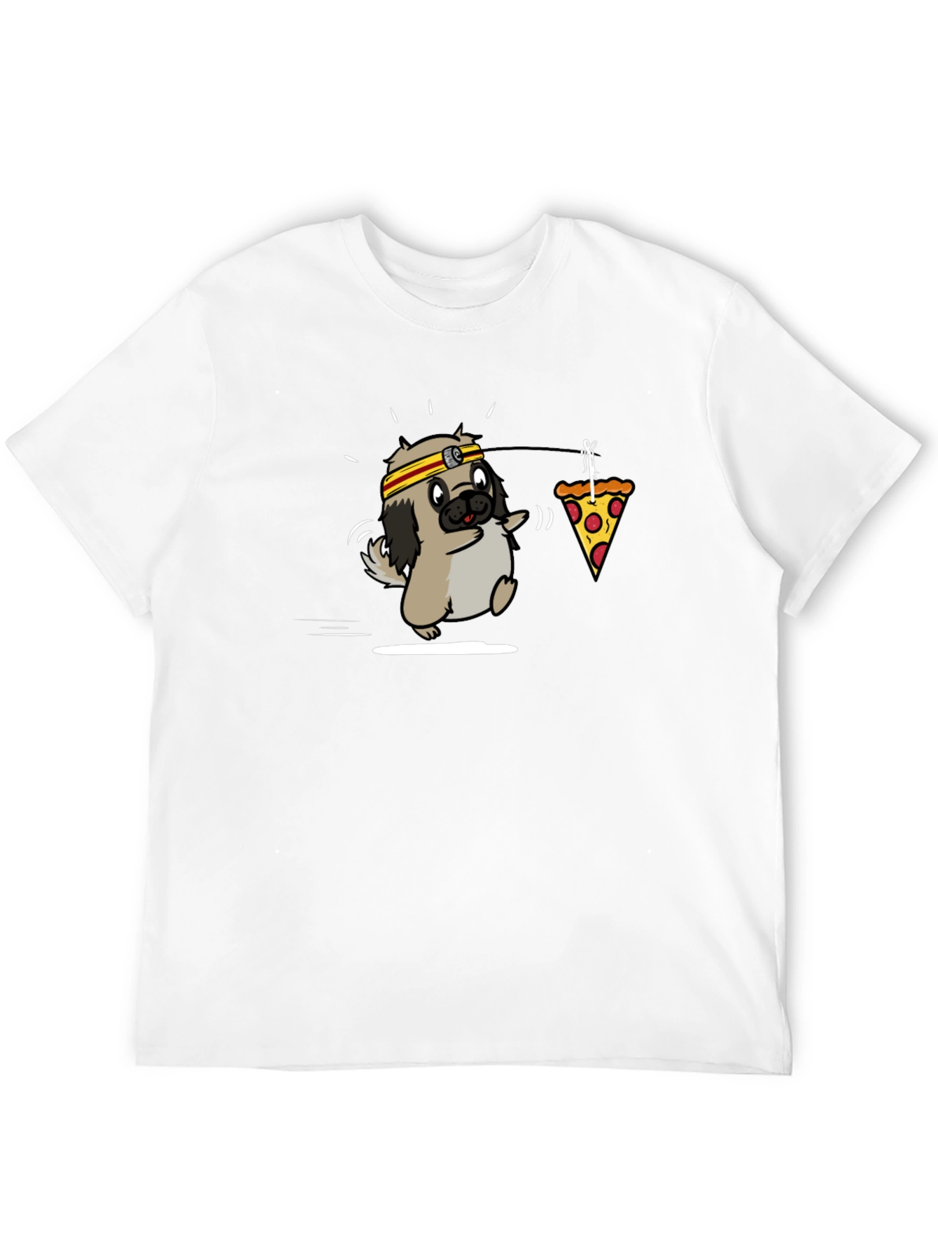 Black Pug Pizza T-Shirt: Funny Graphic Tee for Dog Lovers view 12