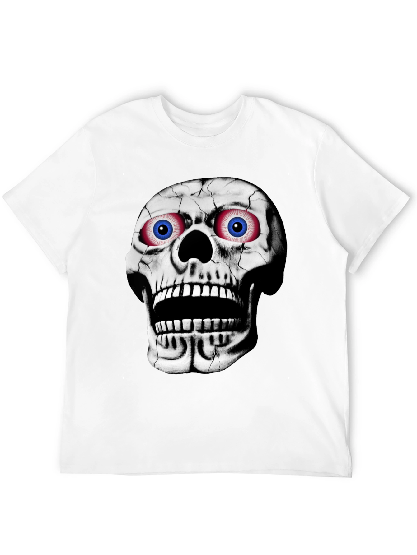 Black Skull Graphic T-Shirt - Bold Halloween Style view 12