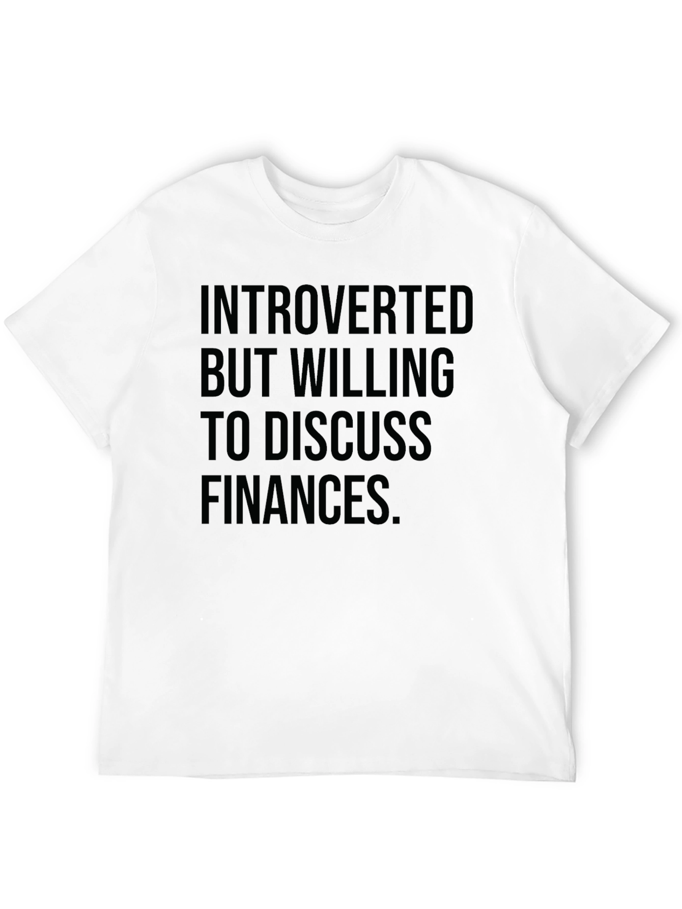 Black Introverted Finance Black T-Shirt view 12