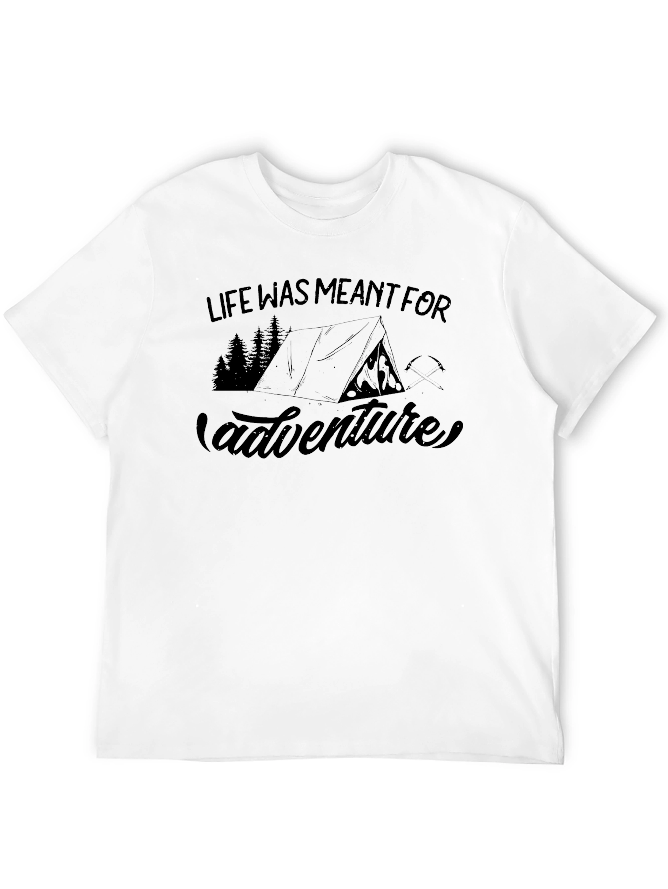 Black Adventure Awaits Graphic Tee - Camping Shirt view 12