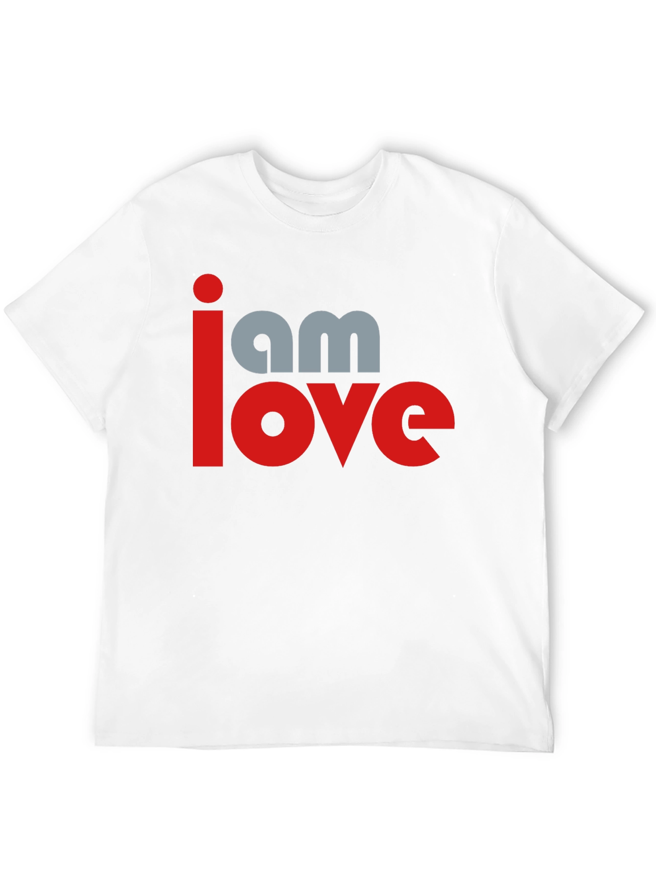 Black I am Love Graphic Print Black T-Shirt view 12
