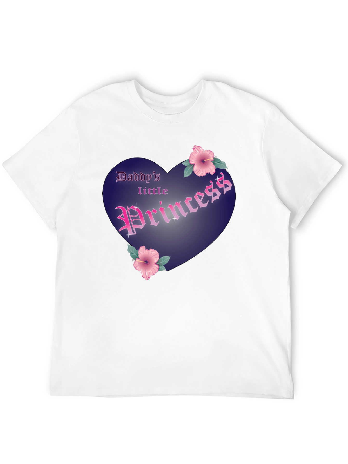 Black Daddy's Little Princess Graphic Tee - Black Cotton Shirt view 12